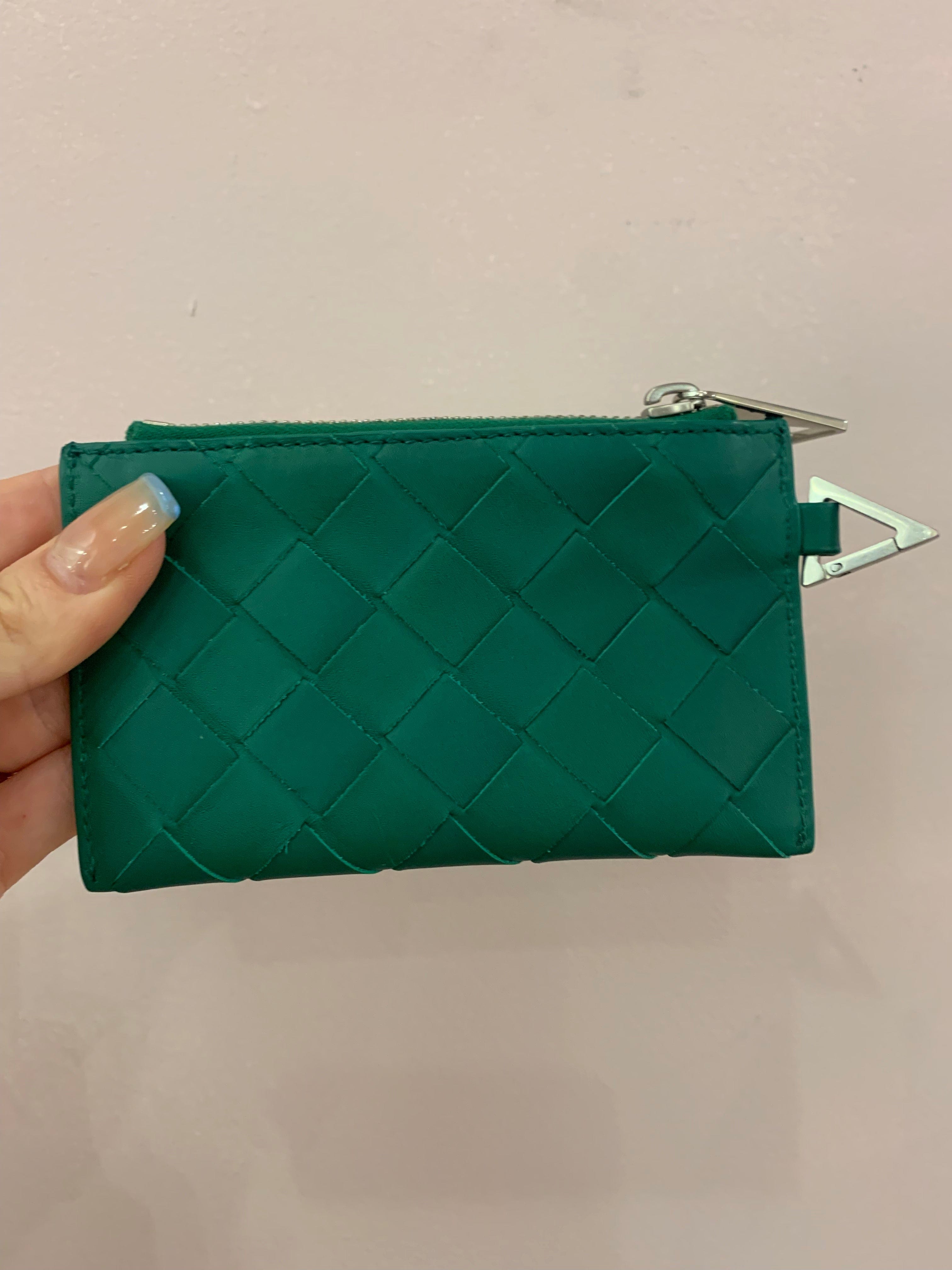 Bottega Bottega Veneta Intercatto Green wallet - ADL1863