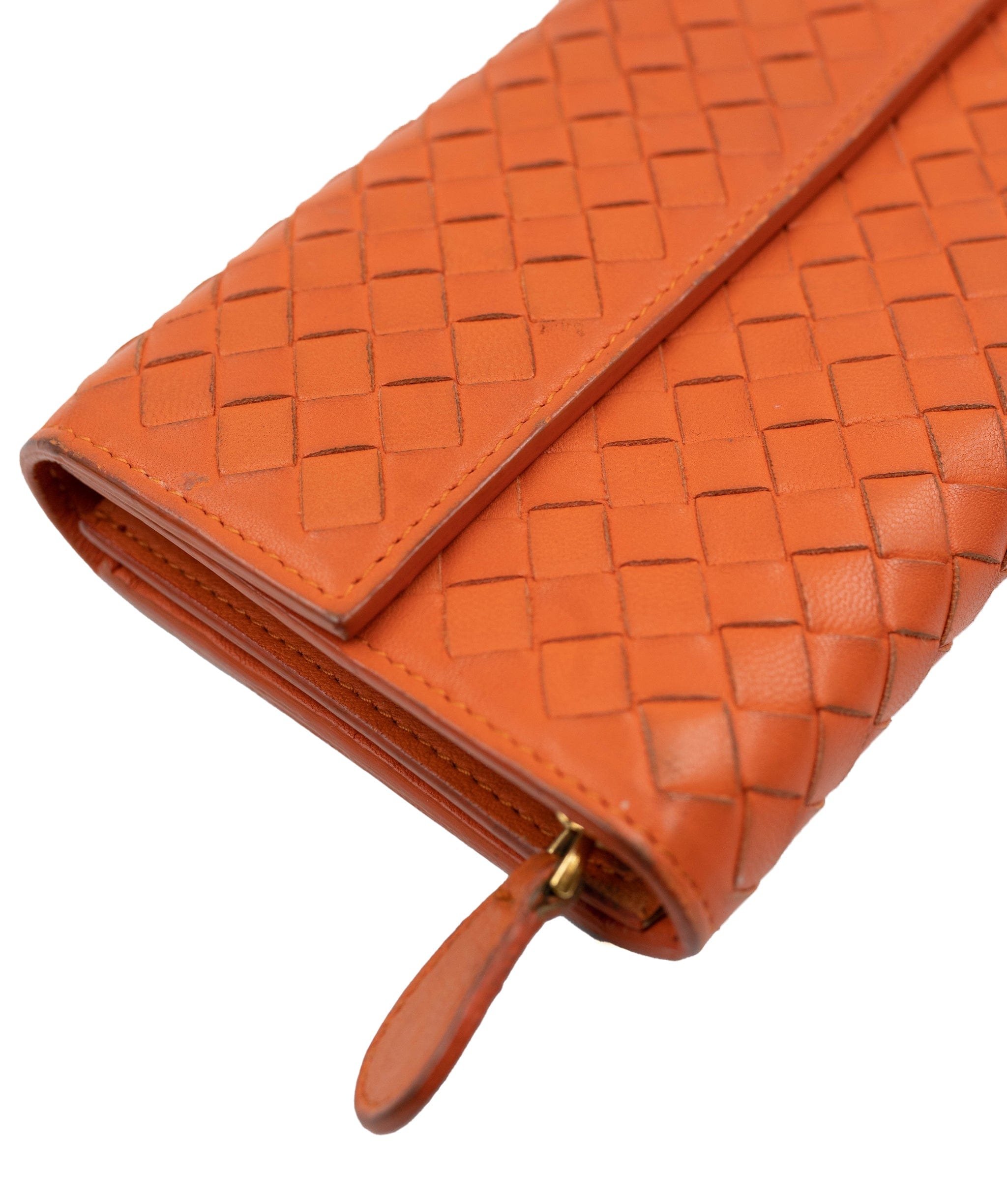 Bottega Bottega Veneta orange wallet - AWC1430