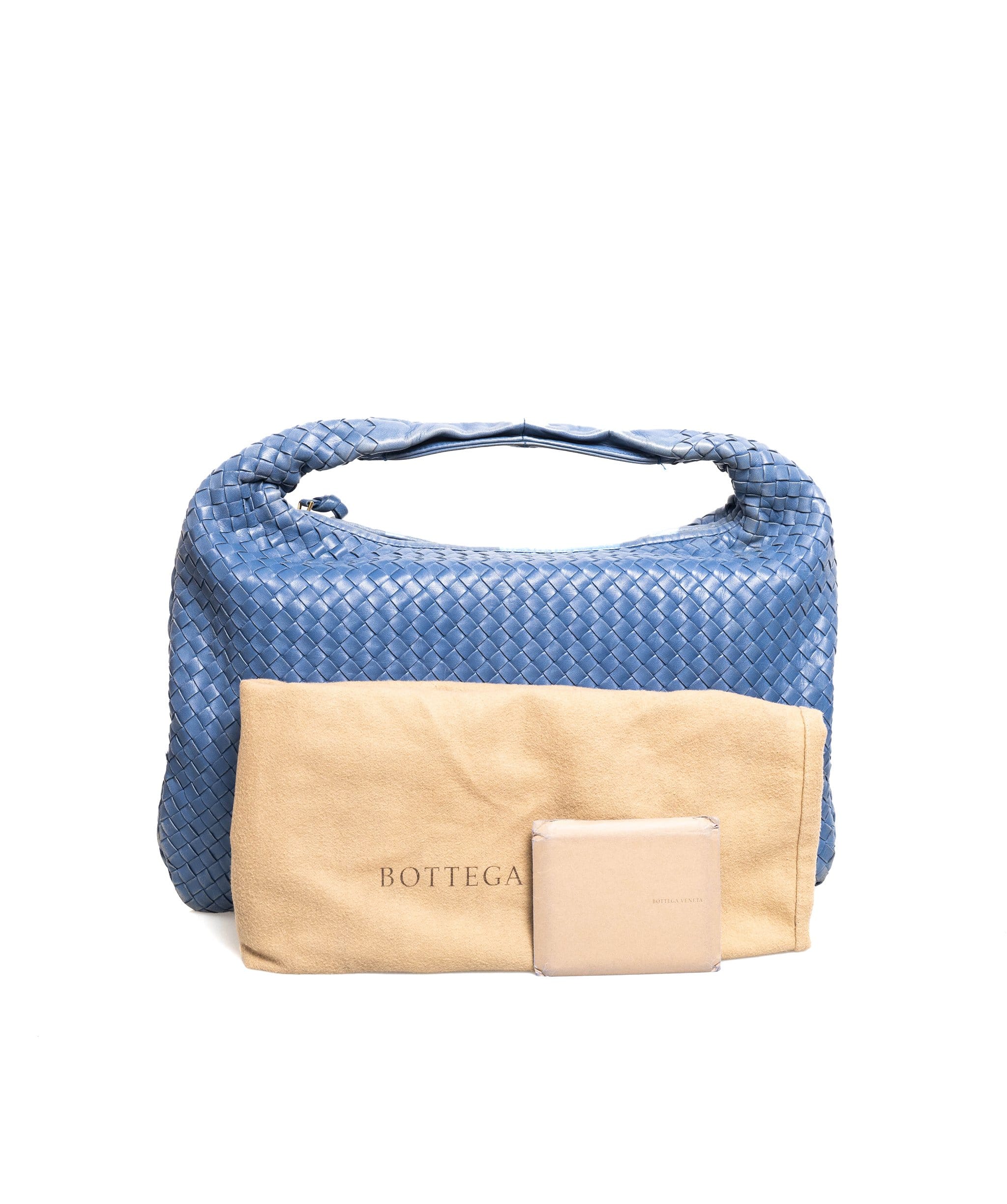 Bottega Bottega Veneta Blue Intrecciato Hobo Bag - AWL2053