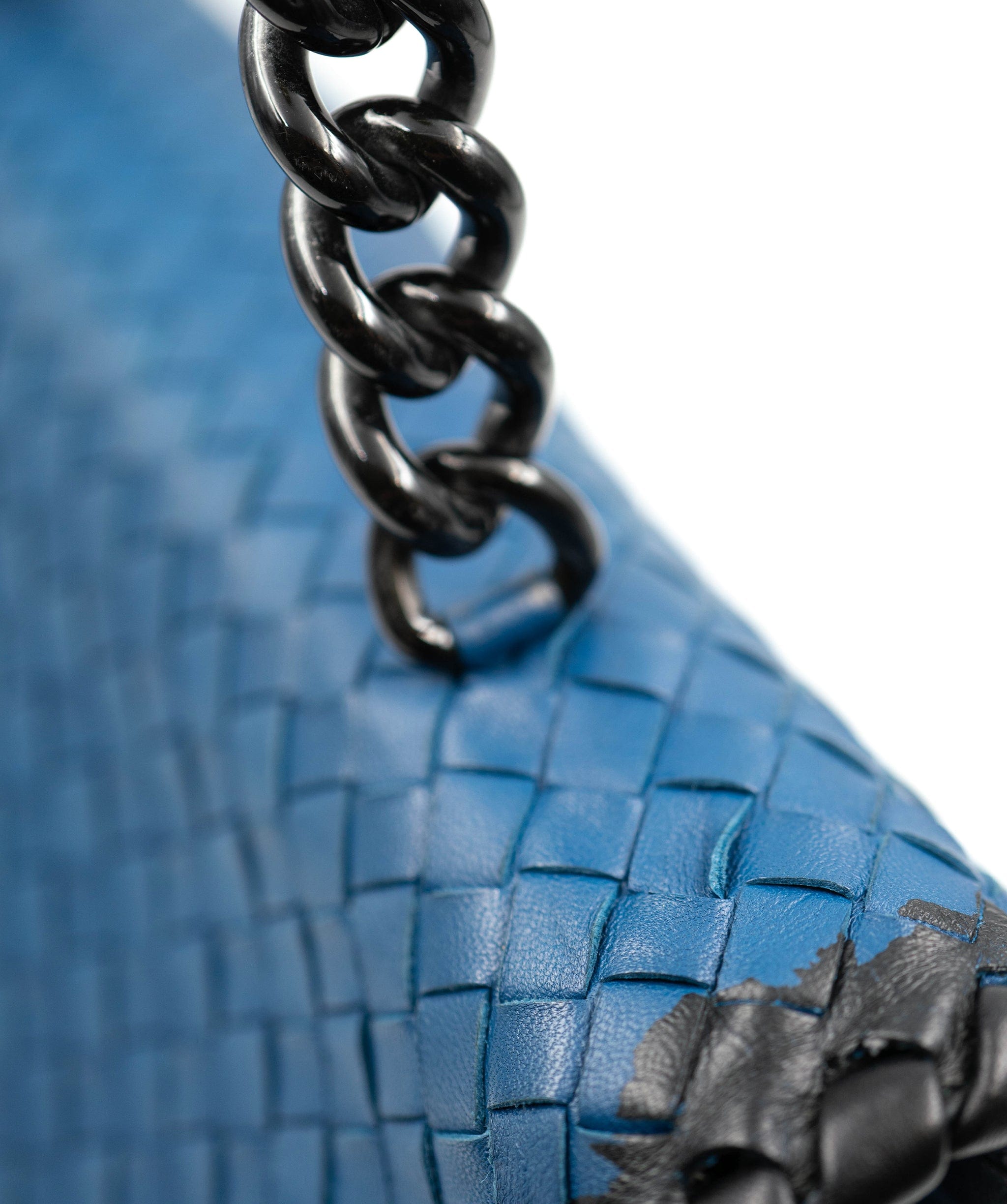 Bottega Bottega Veneta Blue Olympia Hand Bag - AWC1513