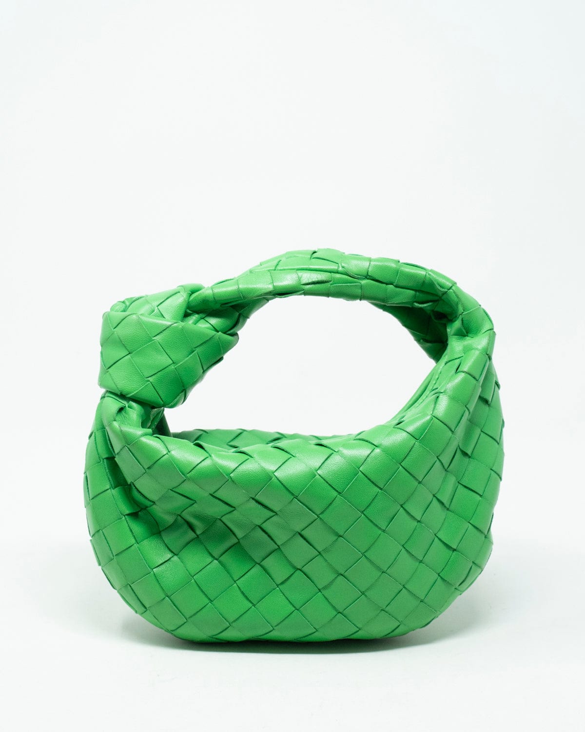 Bottega Bottega Veneta Green Leather Intrecciato Leather Jodie Bag - AGL1900