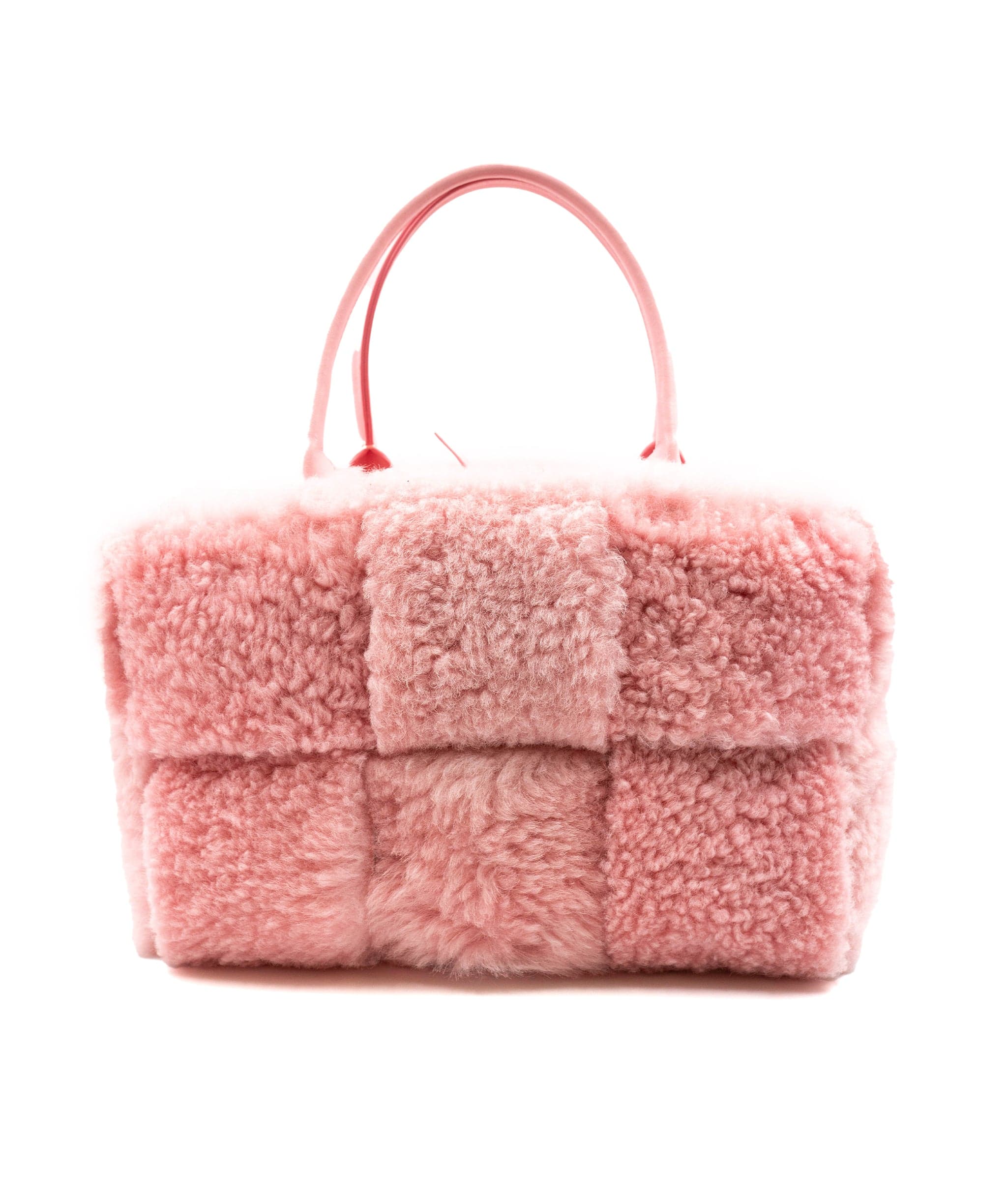 Bottega BOTTEGA VENETA Pink Shearling Tote Bag AGC1225