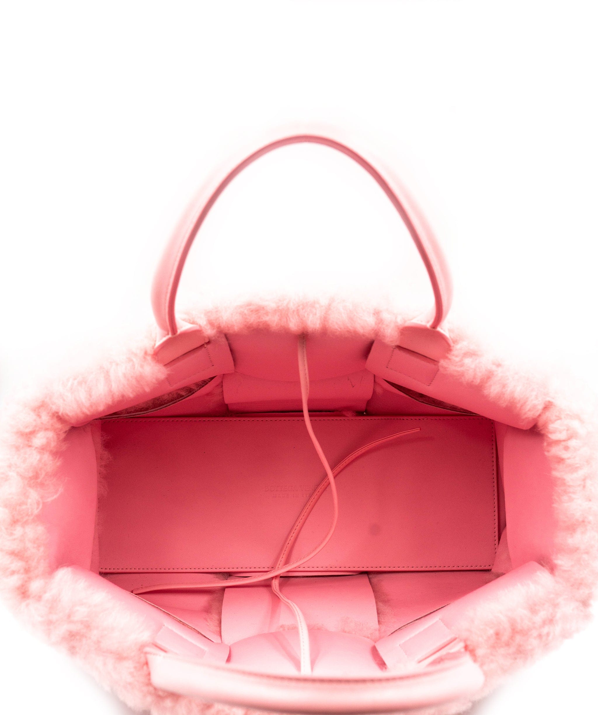 Bottega BOTTEGA VENETA Pink Shearling Tote Bag AGC1225