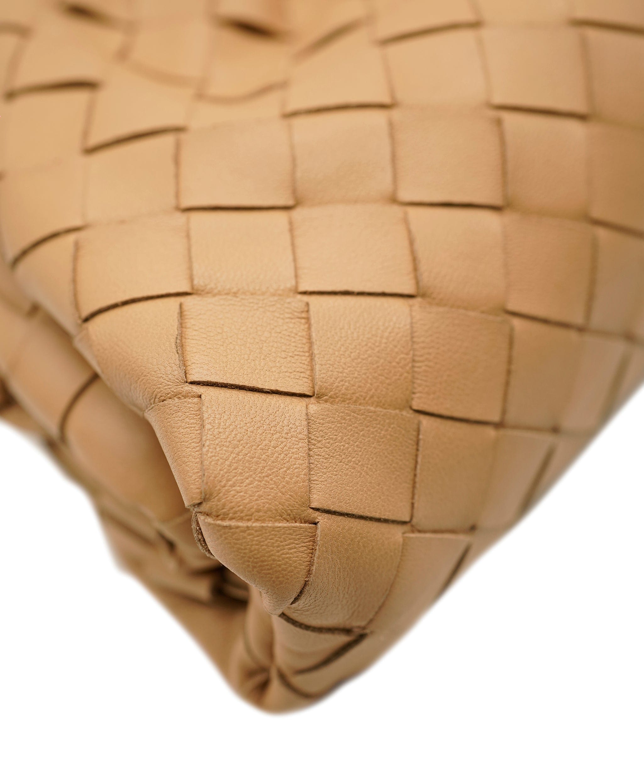 Bottega Bottega Veneta Pouch Small Beige Intrecciato Leather AGC1471