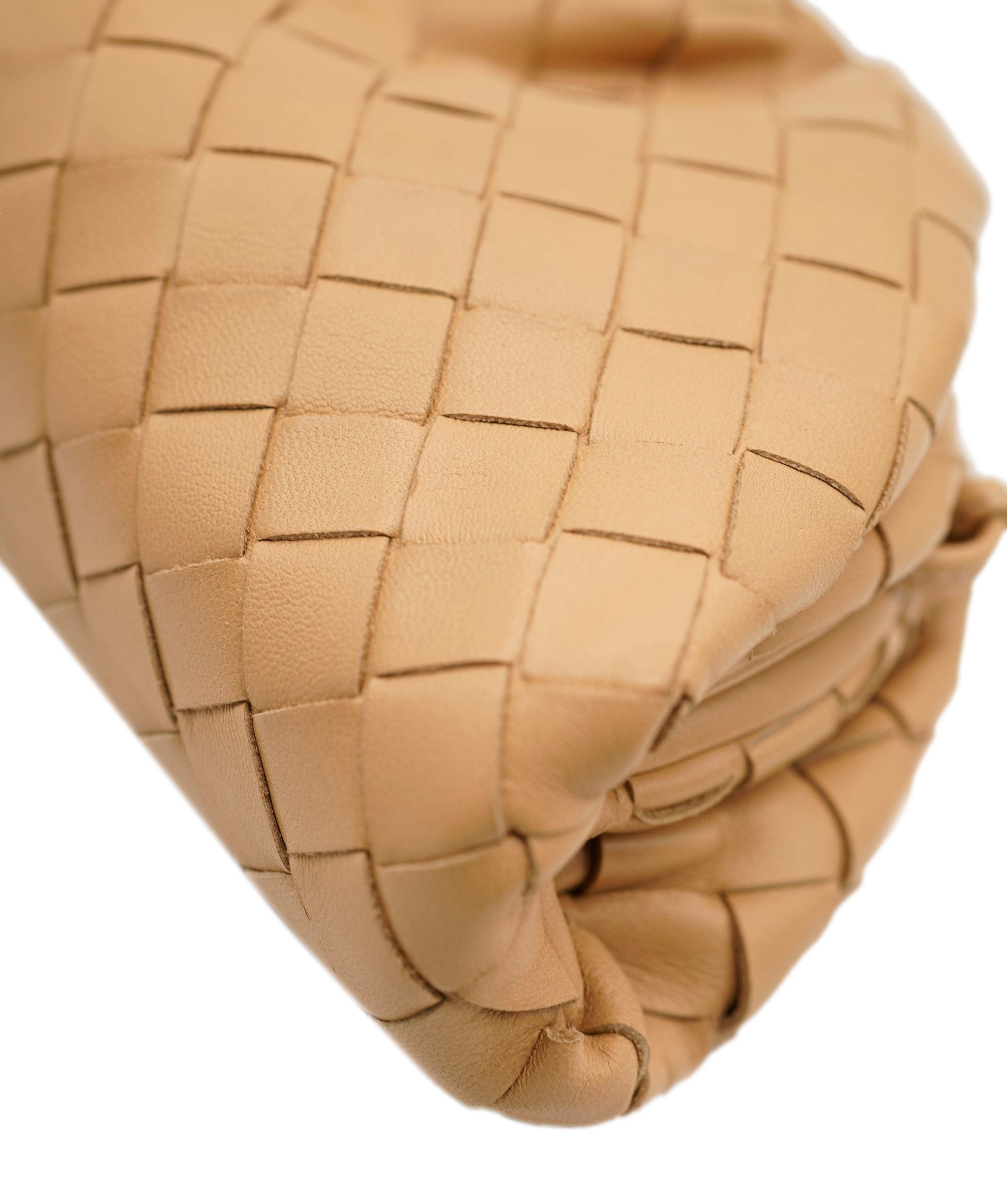 Bottega Bottega Veneta Pouch Small Beige Intrecciato Leather AGC1471