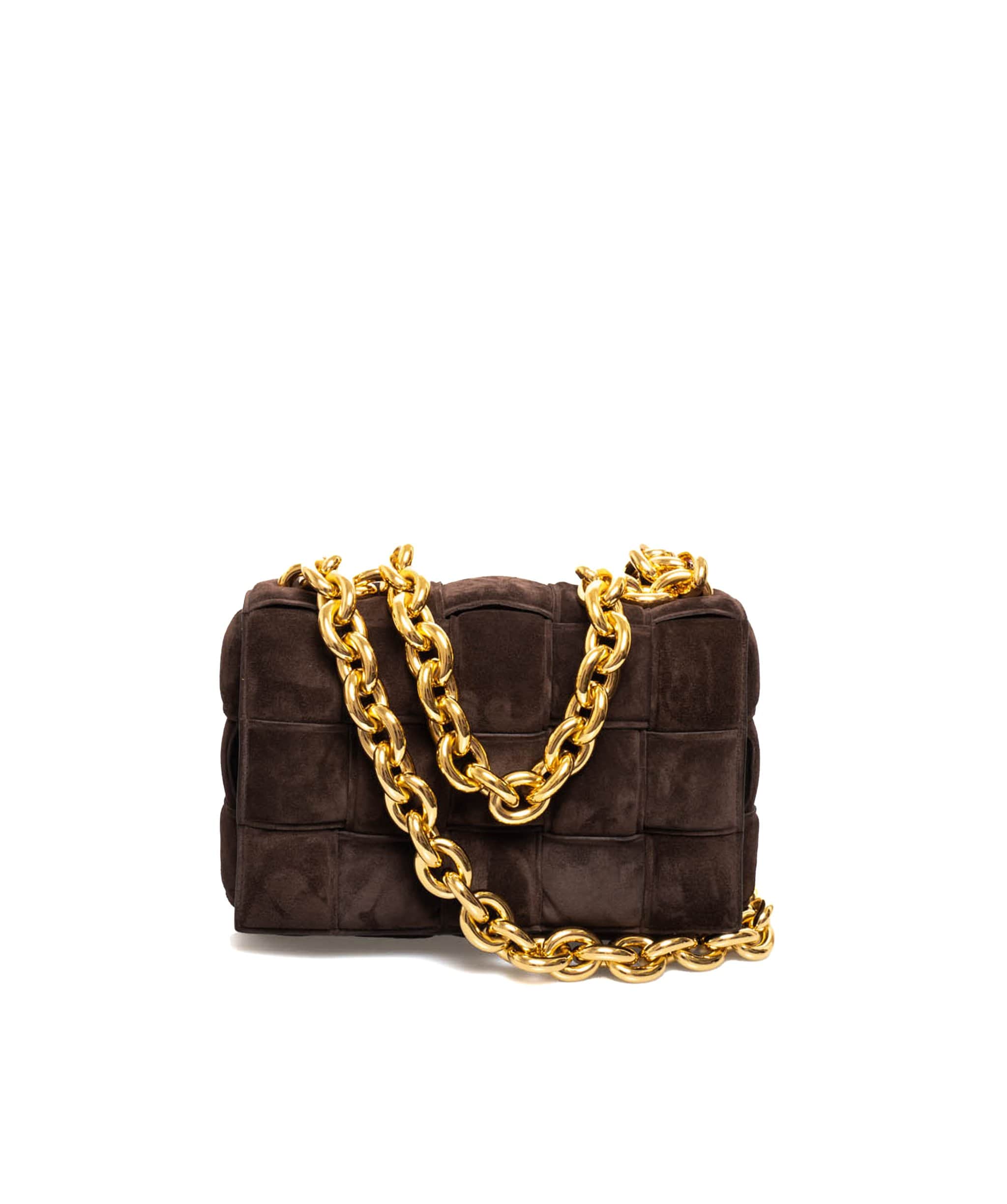 Bottega Bottega Veneta Suede Chain Cassette Bag ADL1550