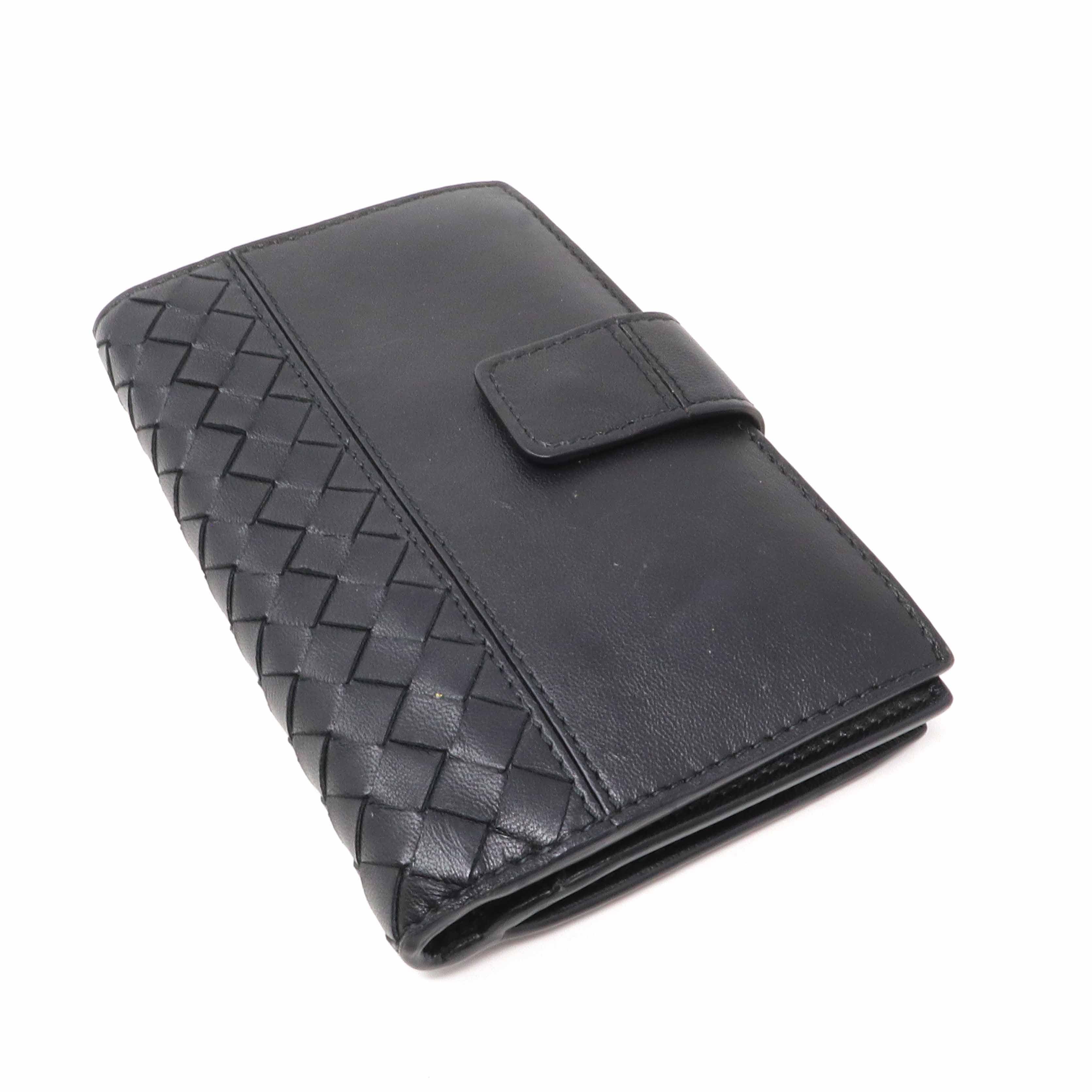 Bottega Veneta Bottega Veneta Black Woven Wallet