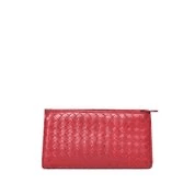 Bottega Veneta Bottega Veneta Intrecciato Red Leather Wallet AGL1004