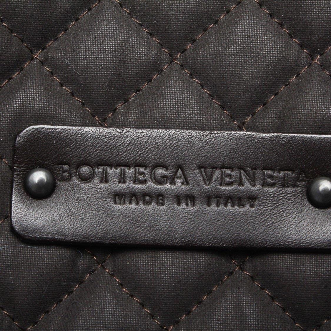 Bottega Veneta Bottega Veneta Intreciatto Trim Leather Briefcase