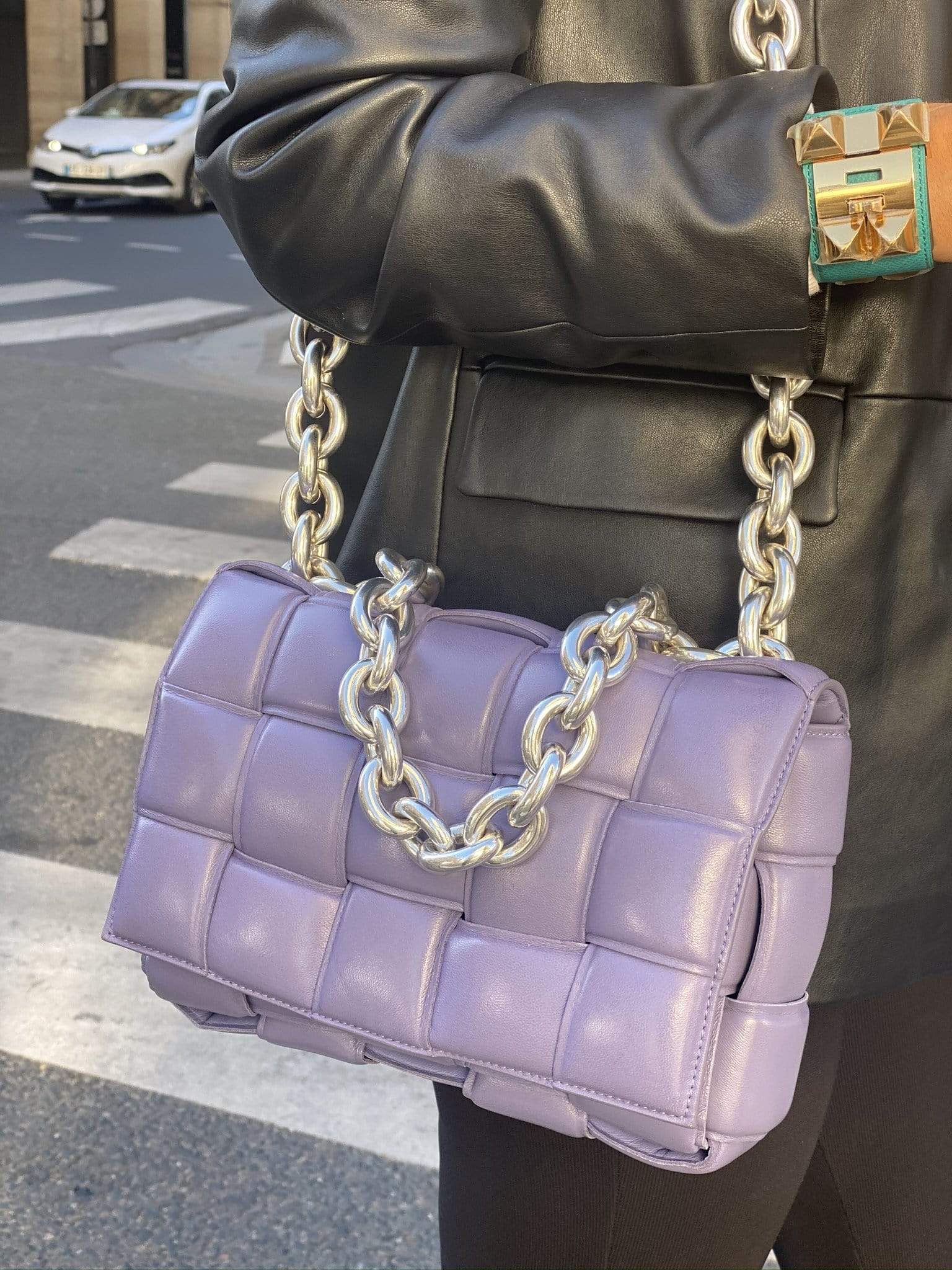 Bottega Veneta Bottega Veneta cassette purple ASC1075