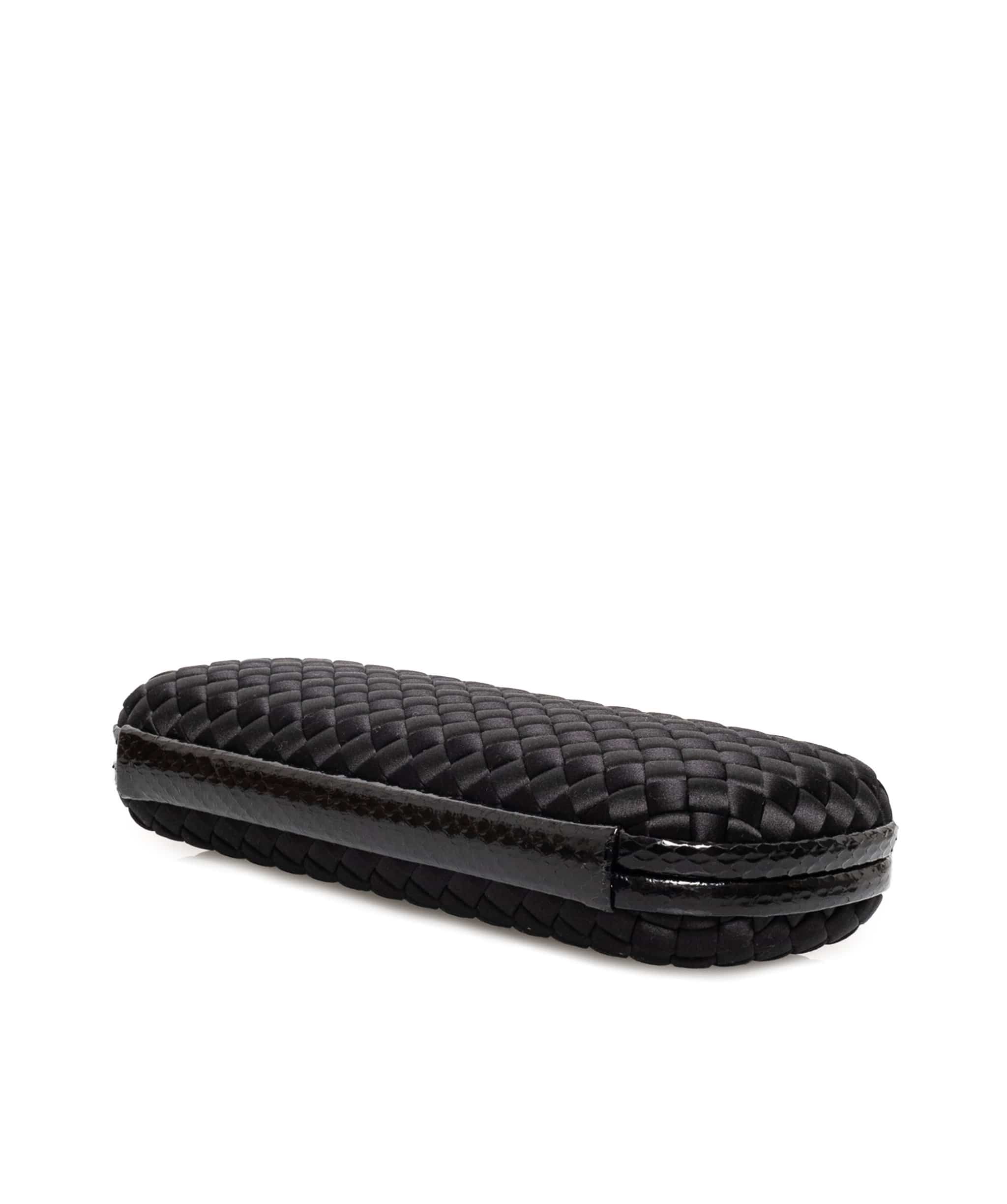 Bottega Veneta Bottega Veneta Woven Black Clutch Bag - AGL1342