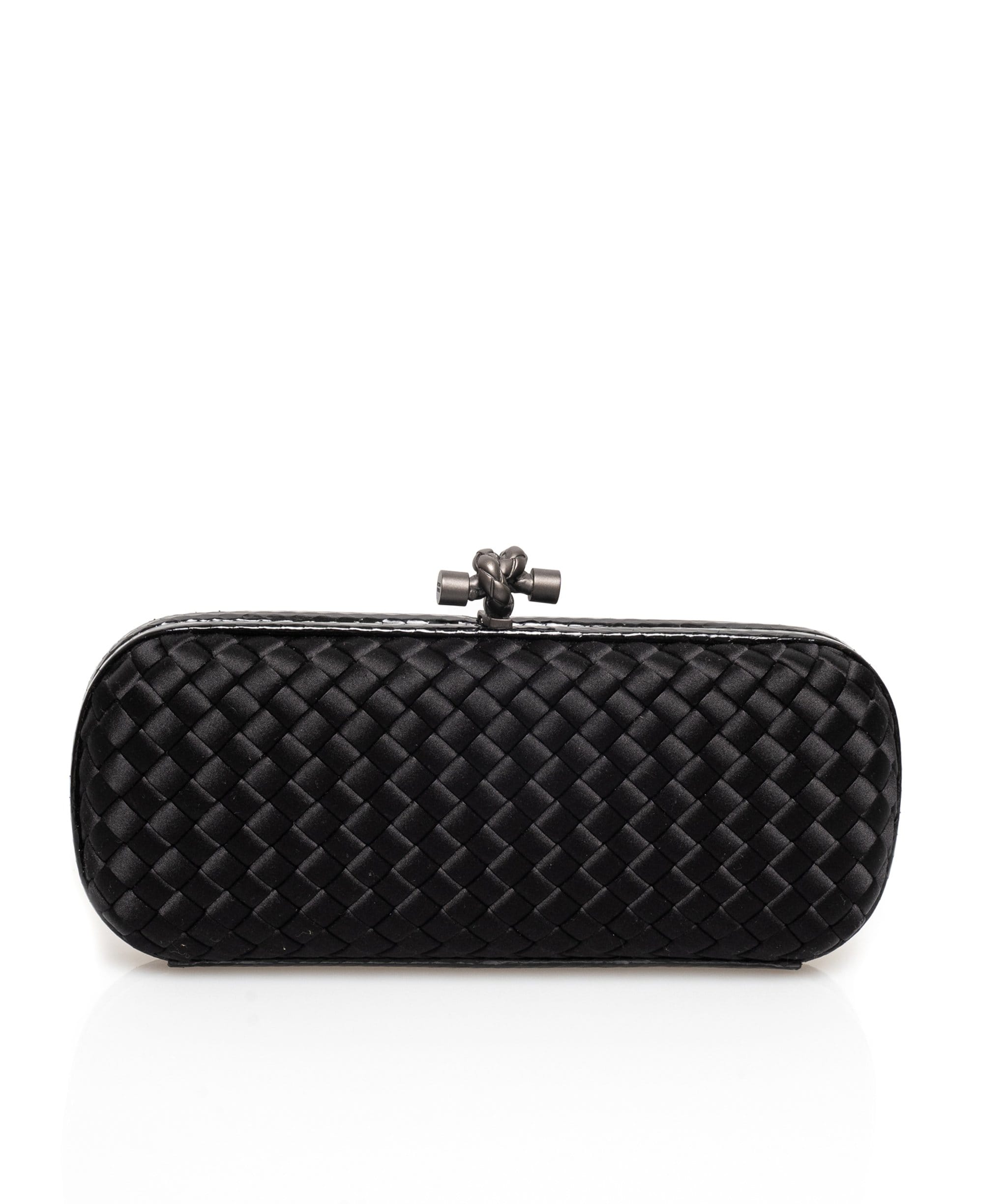 Bottega Veneta Bottega Veneta Woven Black Clutch Bag - AGL1342