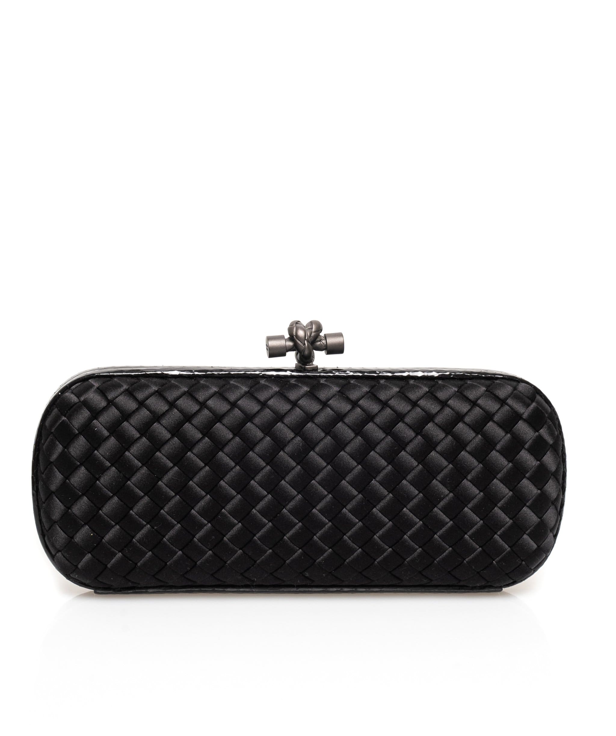 Bottega Veneta Bottega Veneta Woven Black Clutch Bag - AGL1342