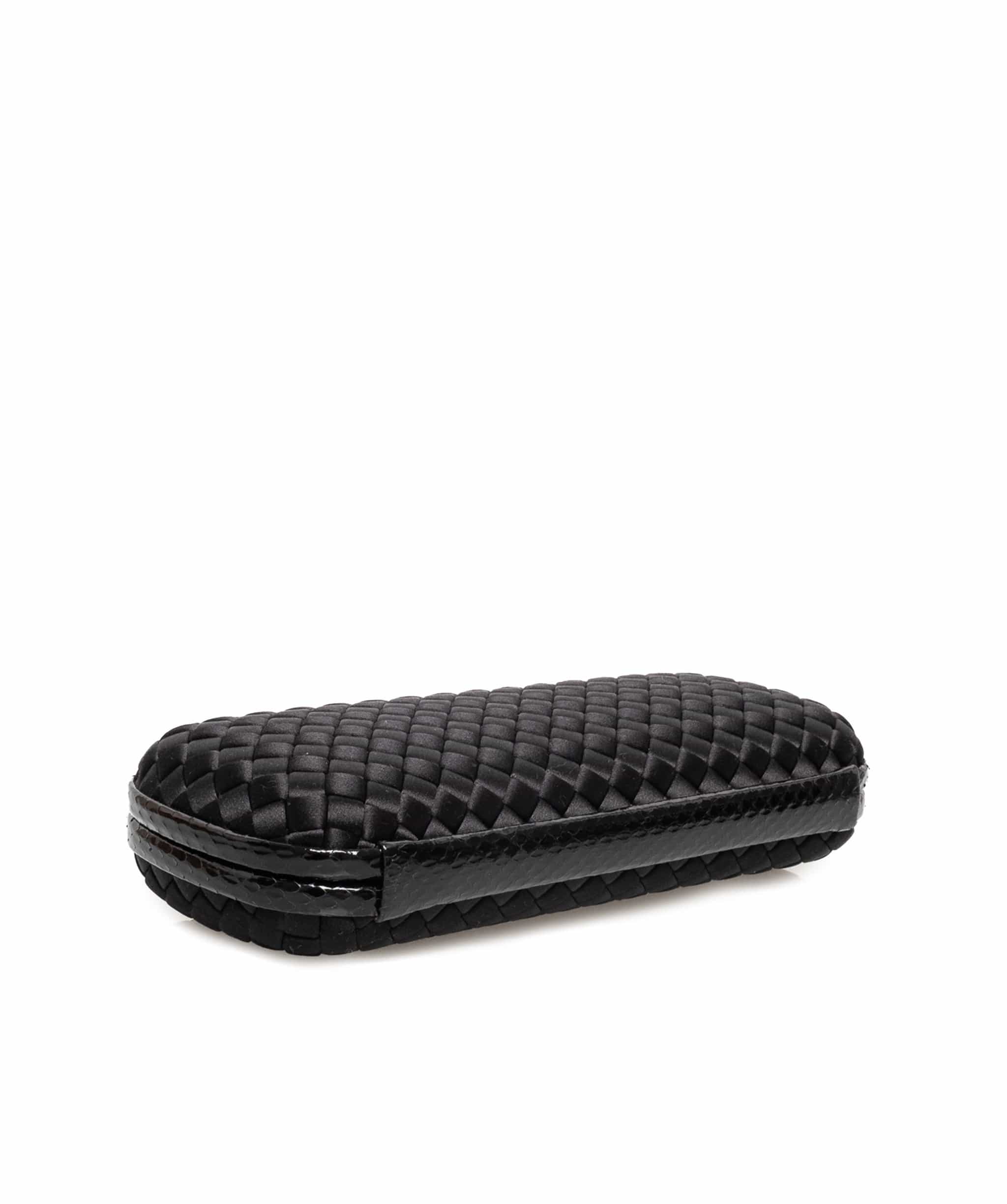 Bottega Veneta Bottega Veneta Woven Black Clutch Bag - AGL1342