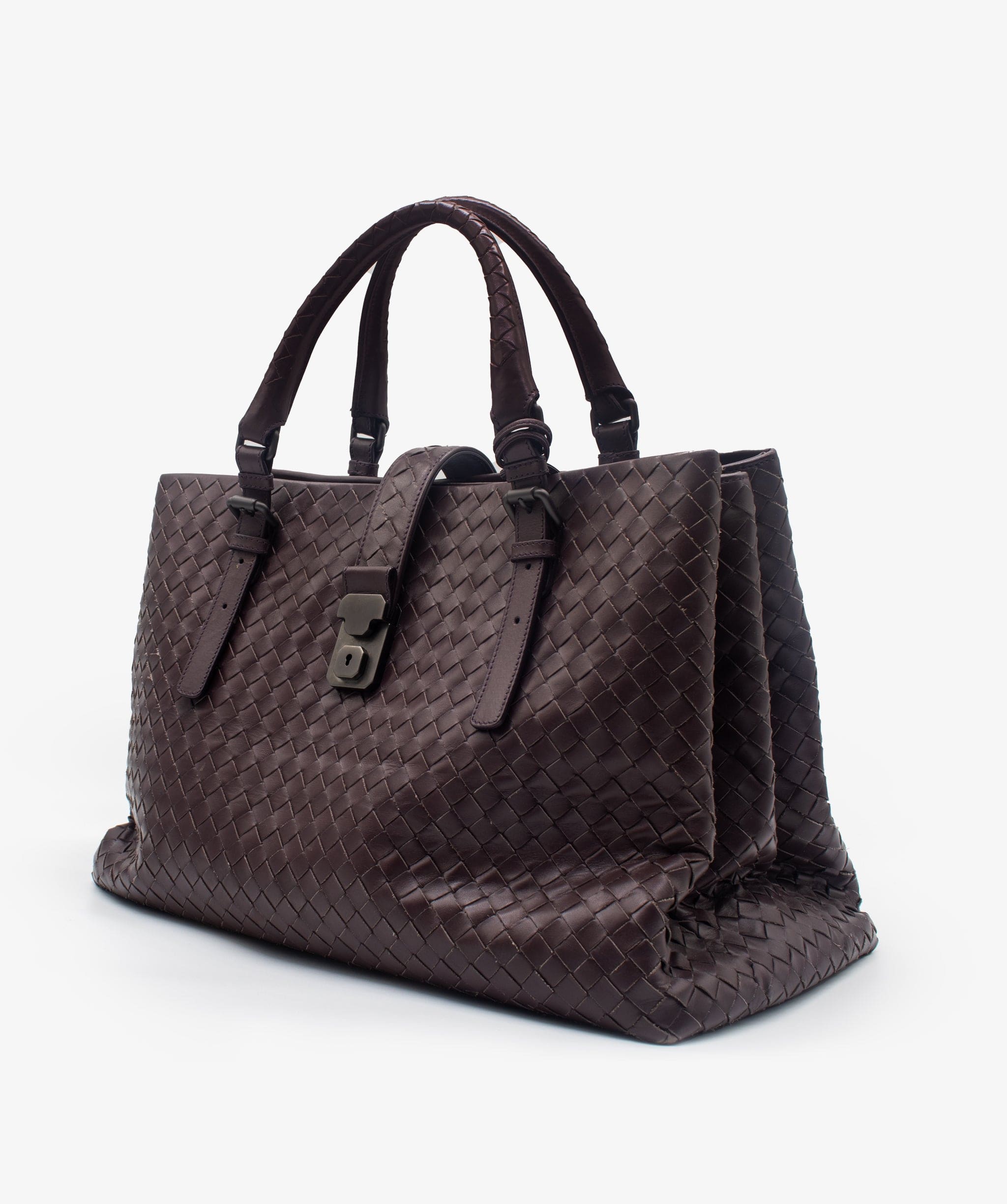 Bottega Veneta Bottega Veneta Brown Intrecciato Rome Tote – OL2016