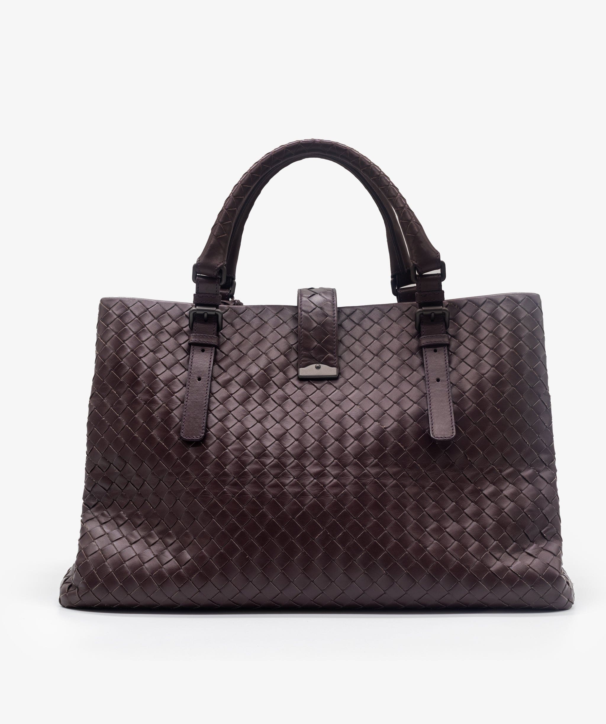 Bottega Veneta Bottega Veneta Brown Intrecciato Rome Tote – OL2016