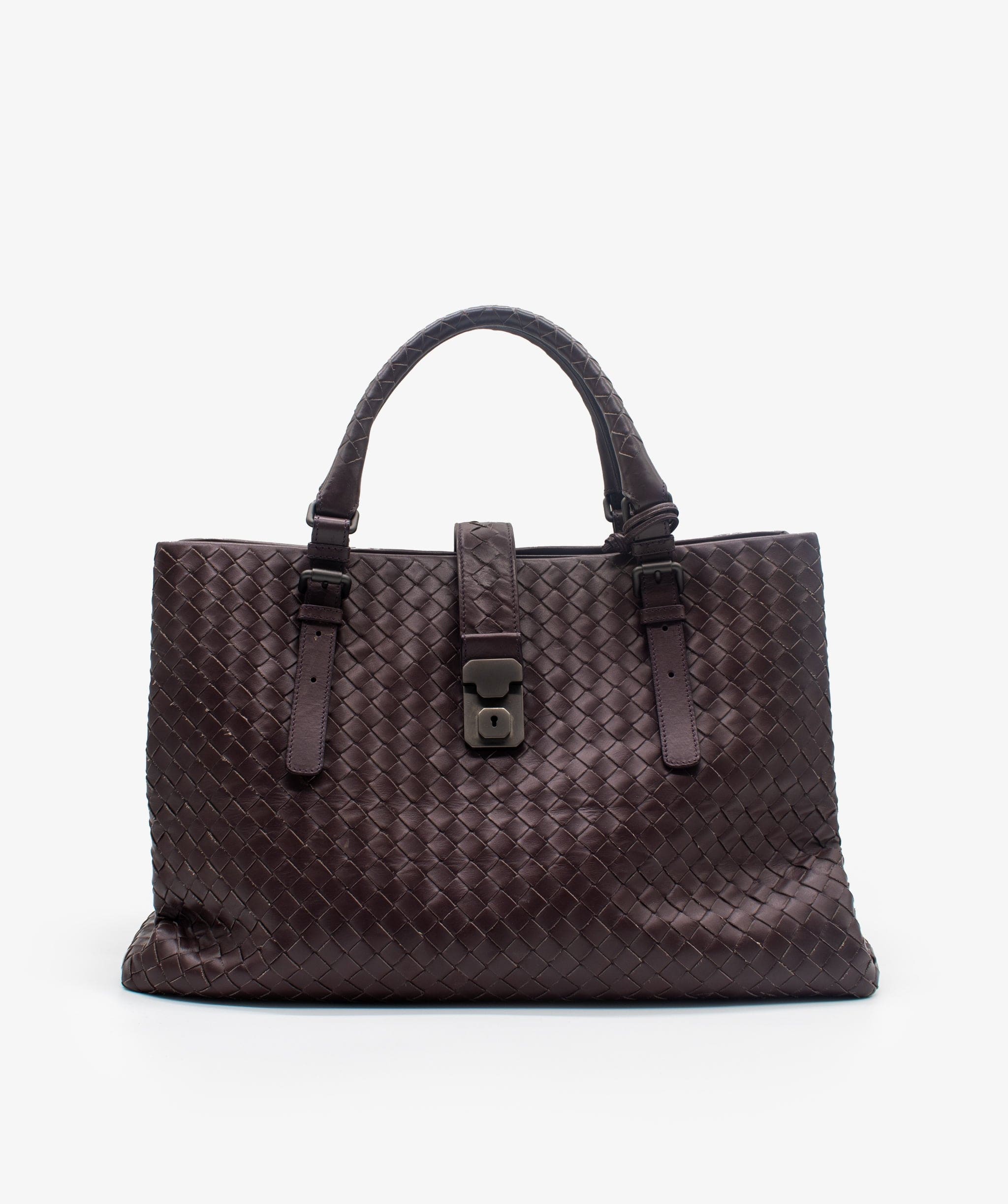 Bottega Veneta Bottega Veneta Brown Intrecciato Rome Tote – OL2016