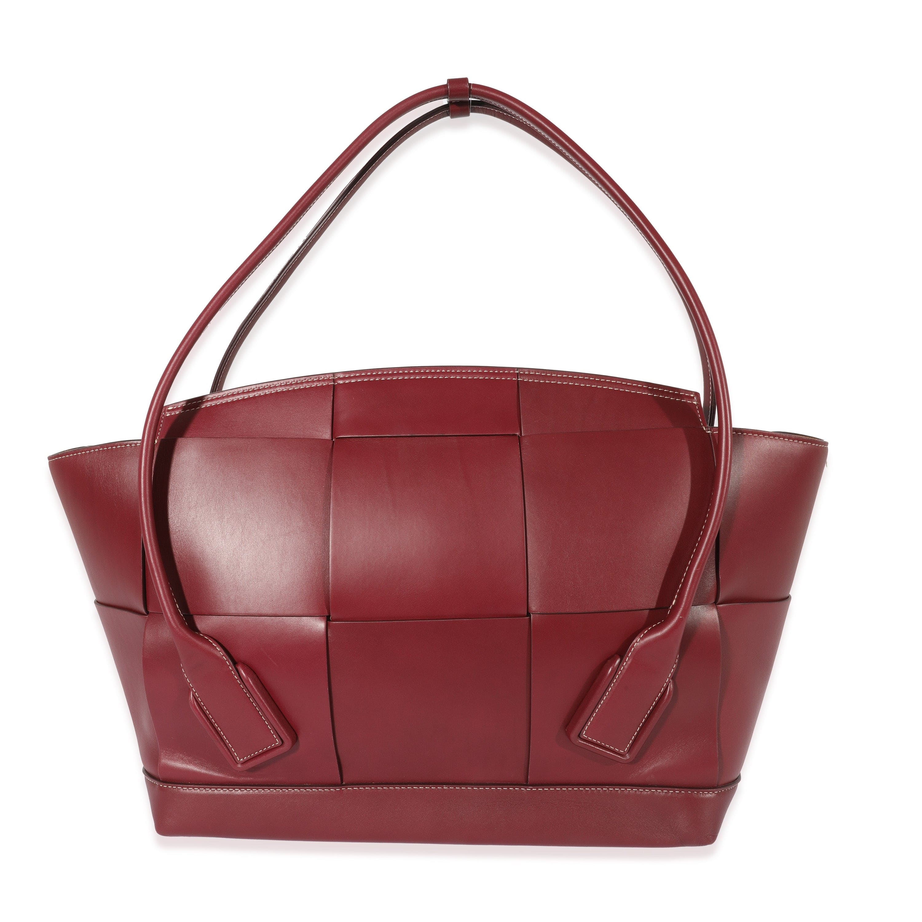 Bottega Veneta Bottega Veneta Burgundy Leather Large Arco Tote