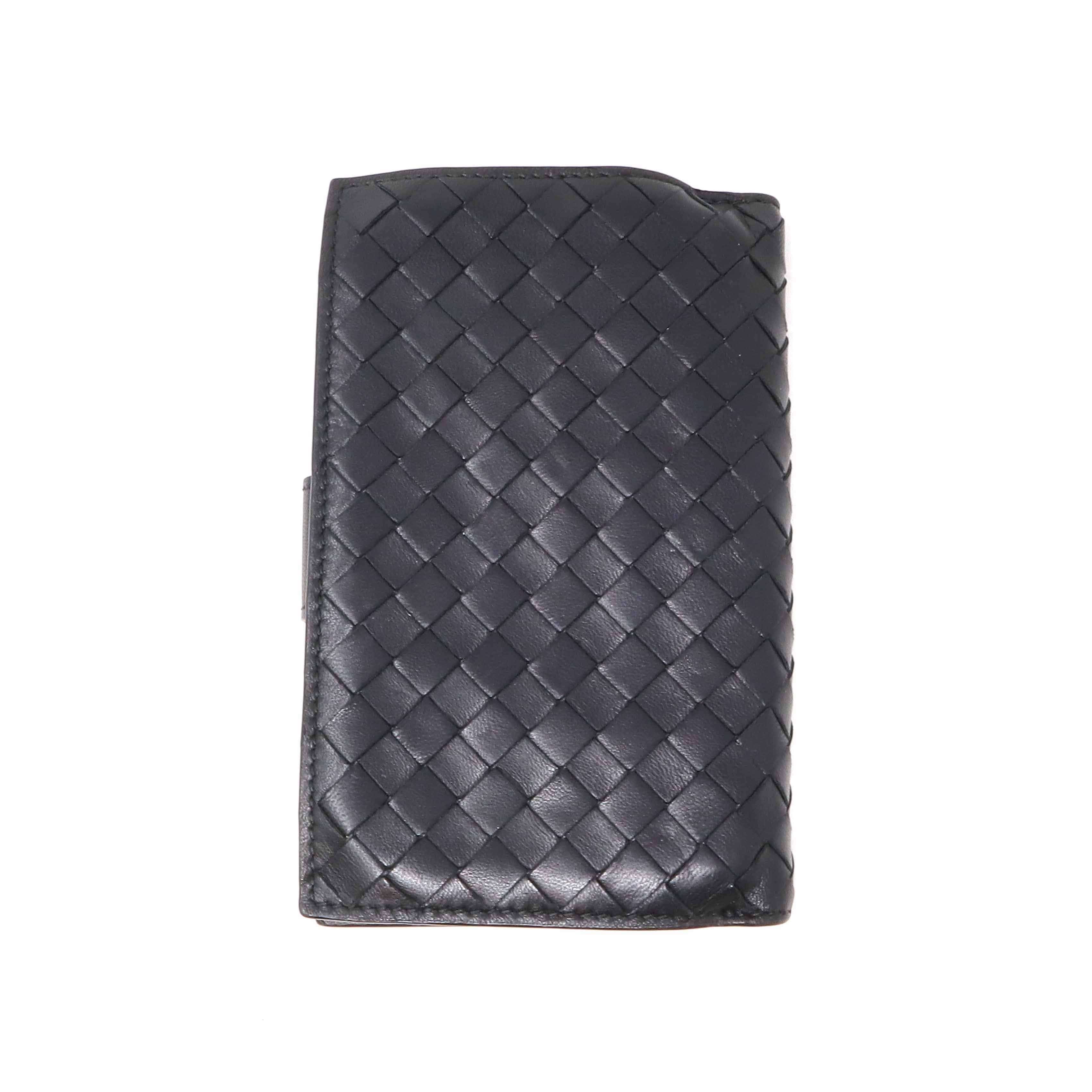 Bottega Veneta Bottega Veneta Black Woven Wallet