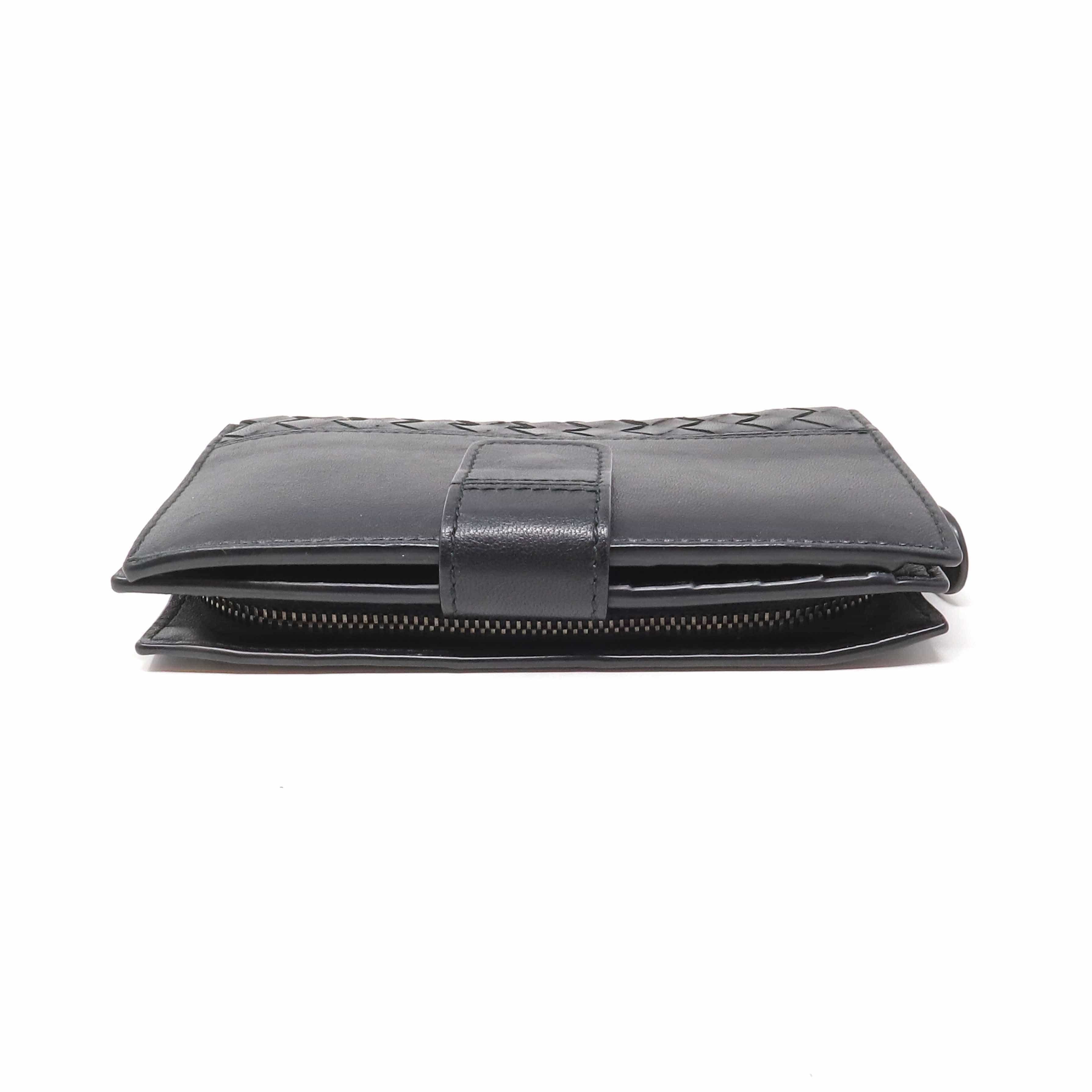 Bottega Veneta Bottega Veneta Black Woven Wallet