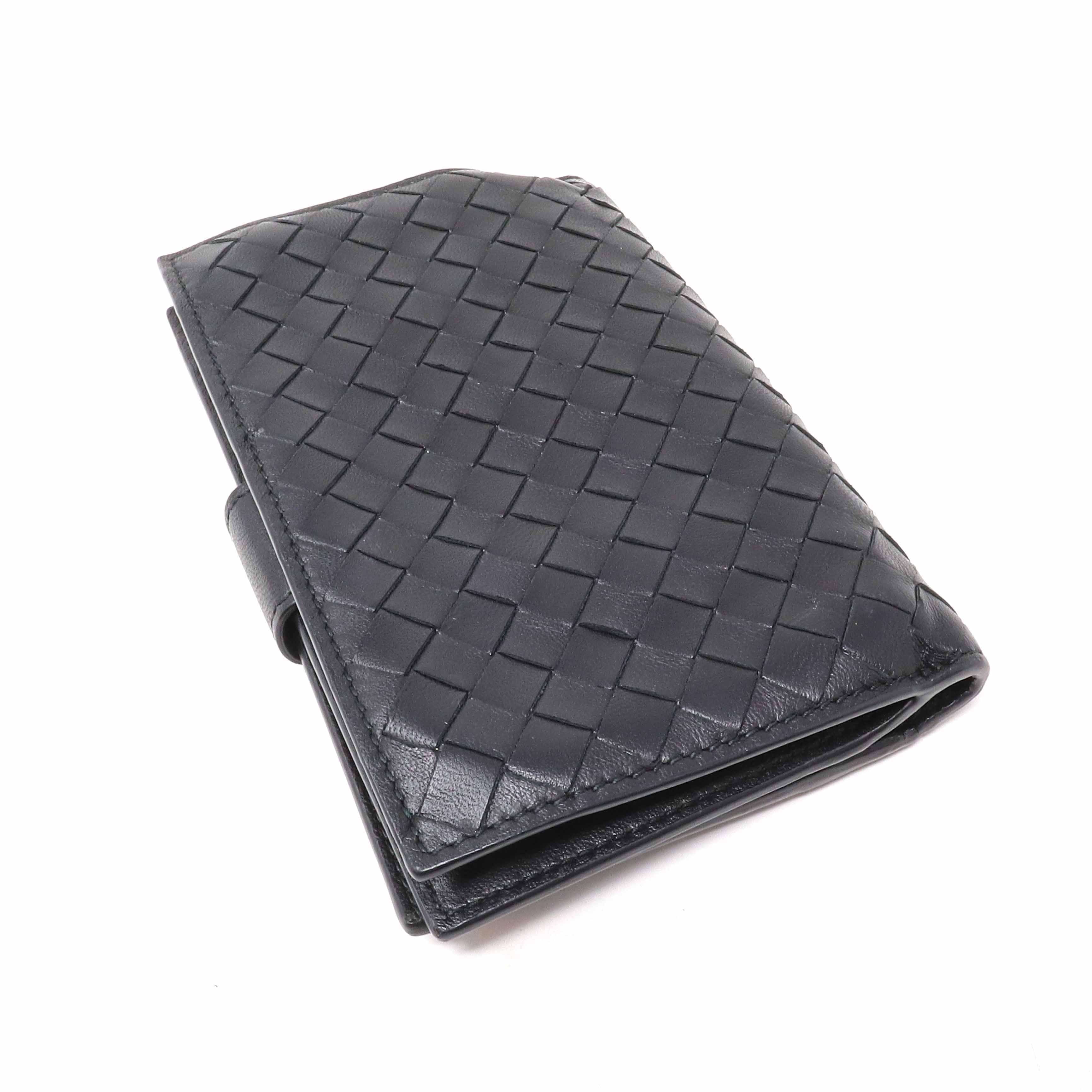 Bottega Veneta Bottega Veneta Black Woven Wallet