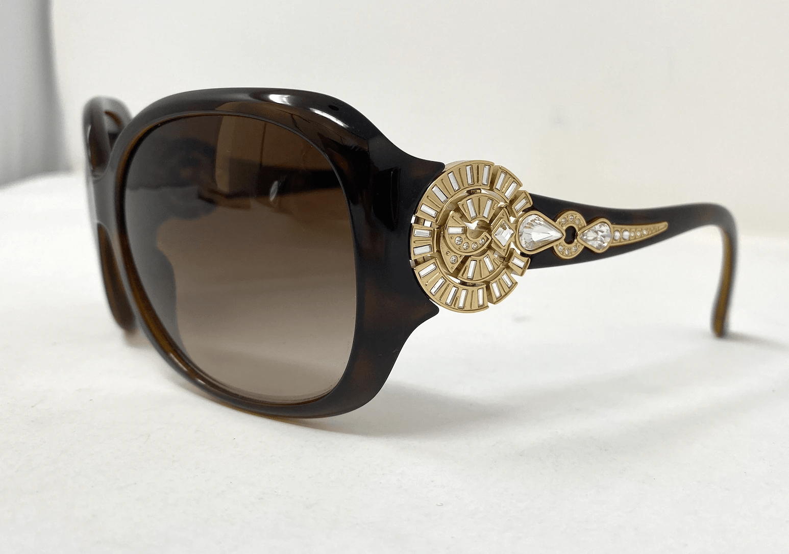 Bulgari Bulgari Brown Diamanté Sunglasses