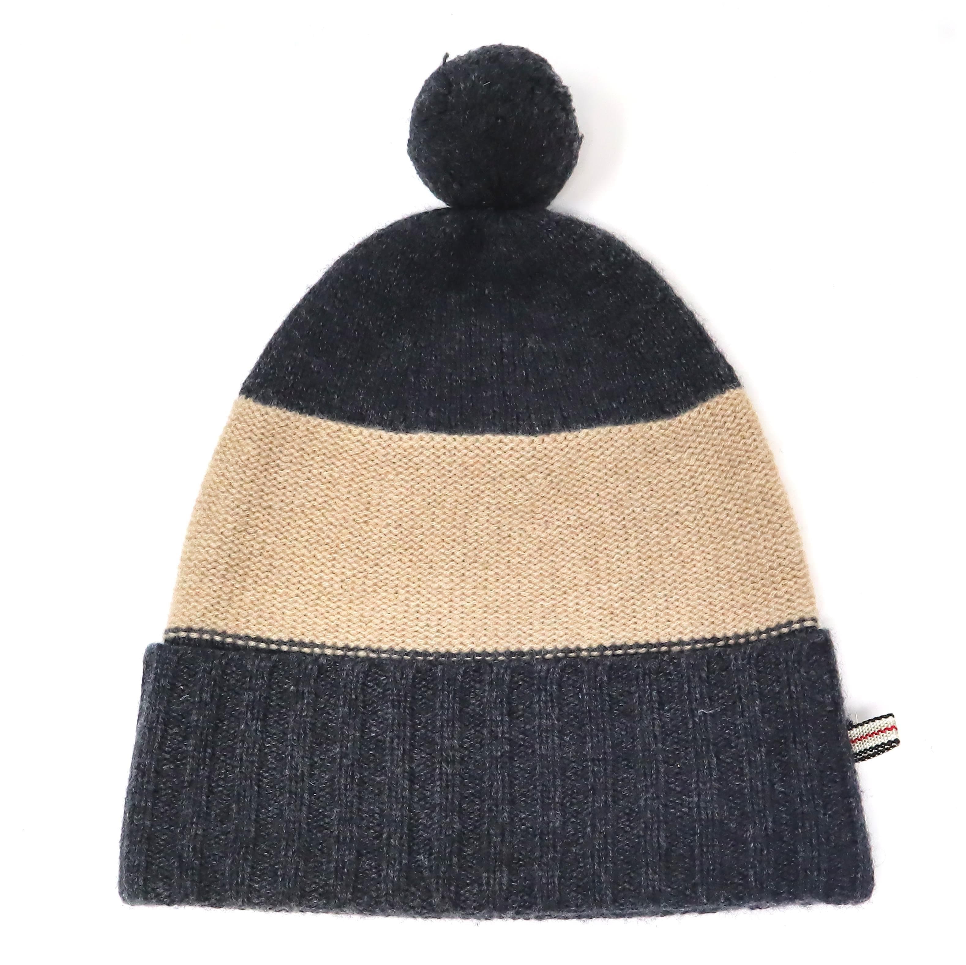 Burberry Burberry Grey Beige Beanie Hat