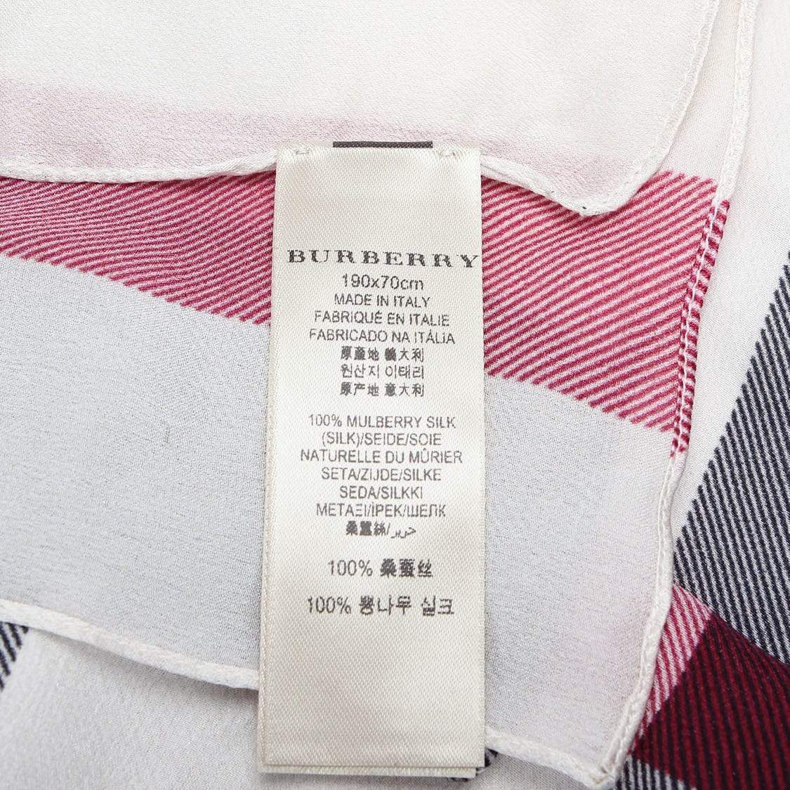 Burberry Burberry Smoke Check Silk Scarf - RCL1224