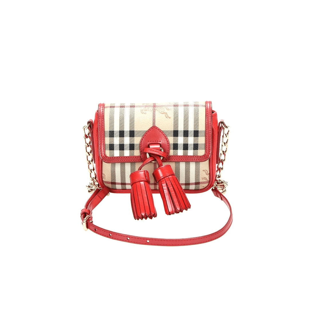 Burberry Burberry Haymarket Check Berkeley Crossbody Bag