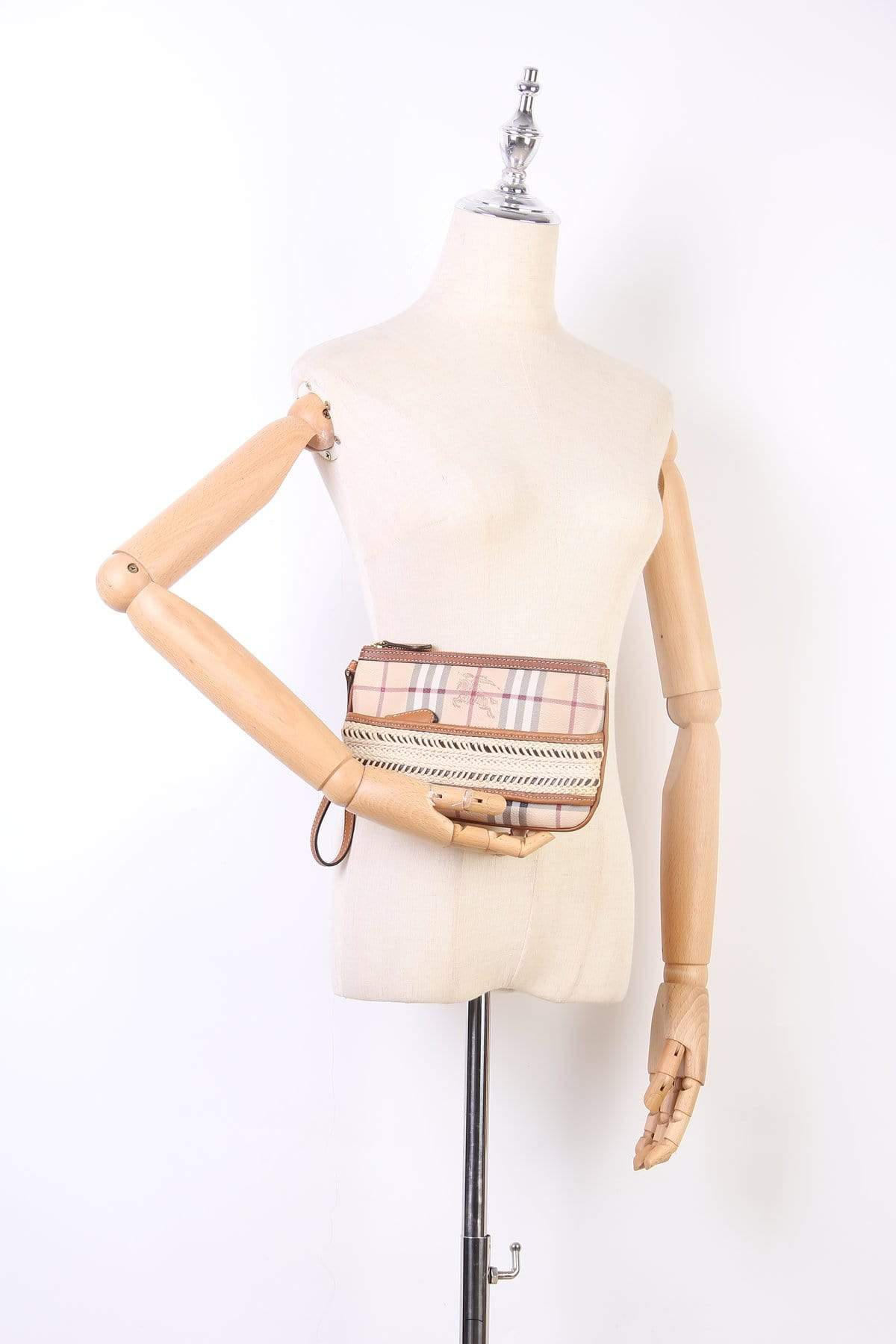 Burberry Burberry Haymarket Check Clutch Bag