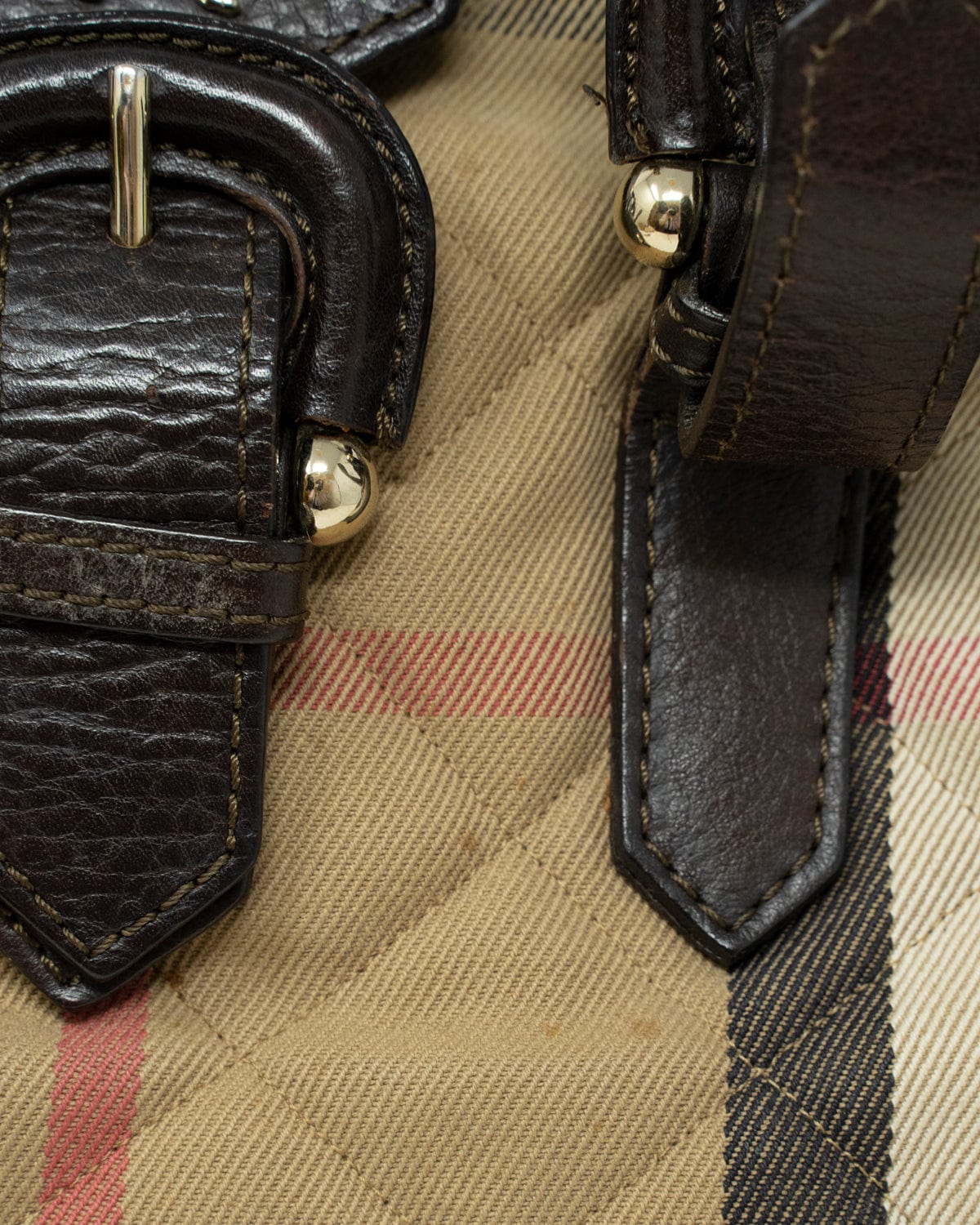 Burberry Burberry Nova Check Canvas and leather shoulder bag