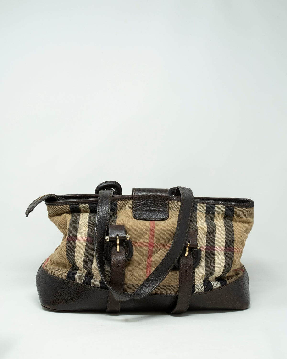 Burberry Burberry Nova Check Canvas and leather shoulder bag