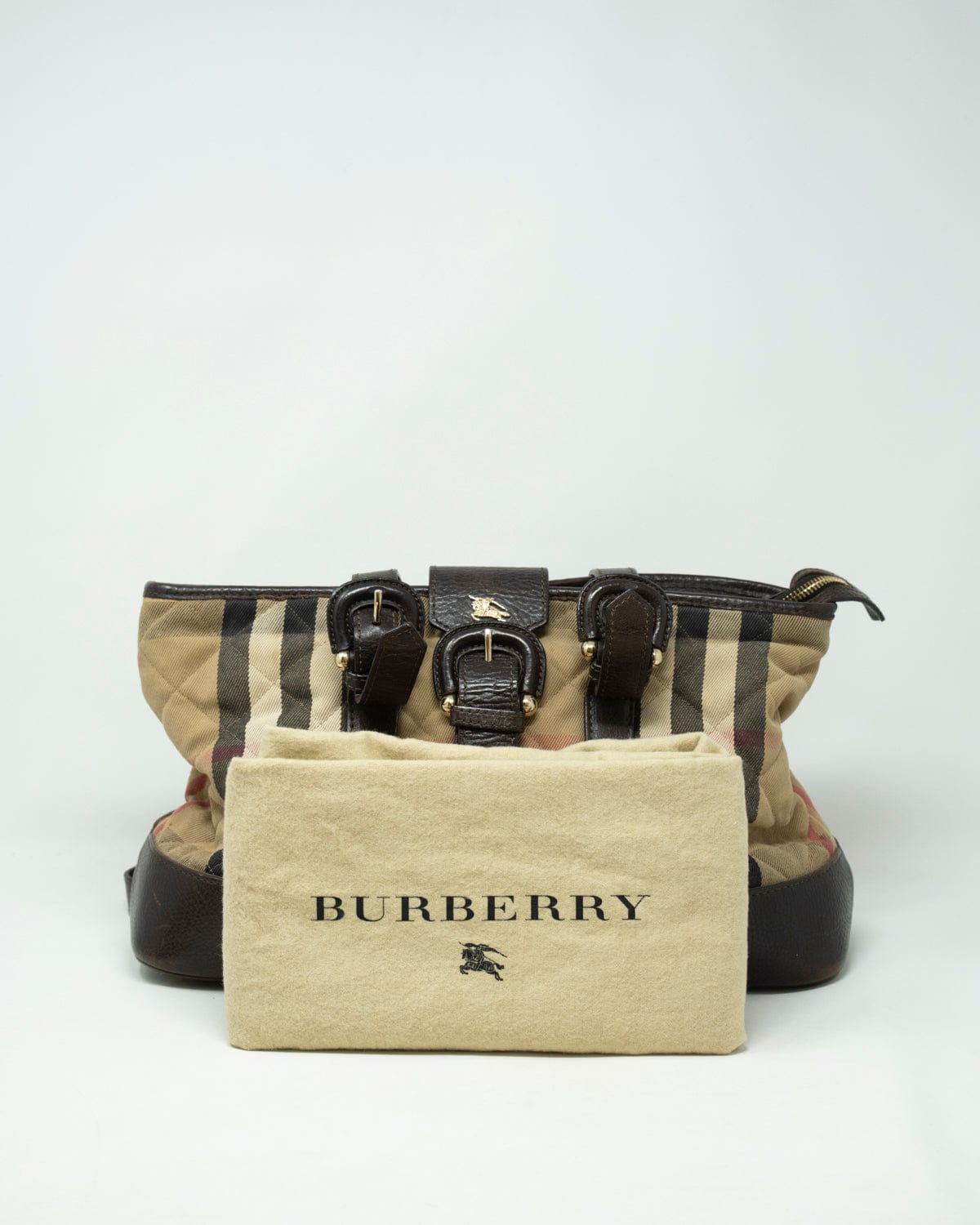 Burberry Burberry Nova Check Canvas and leather shoulder bag