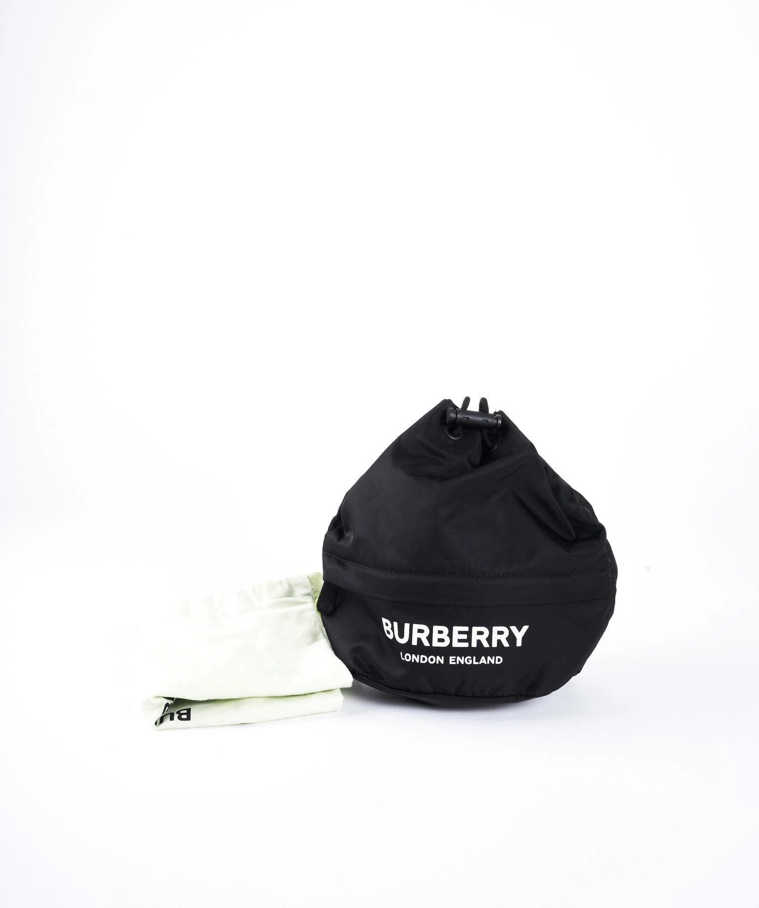 Burberry Burbery Black Nylon Drawstring Pouch