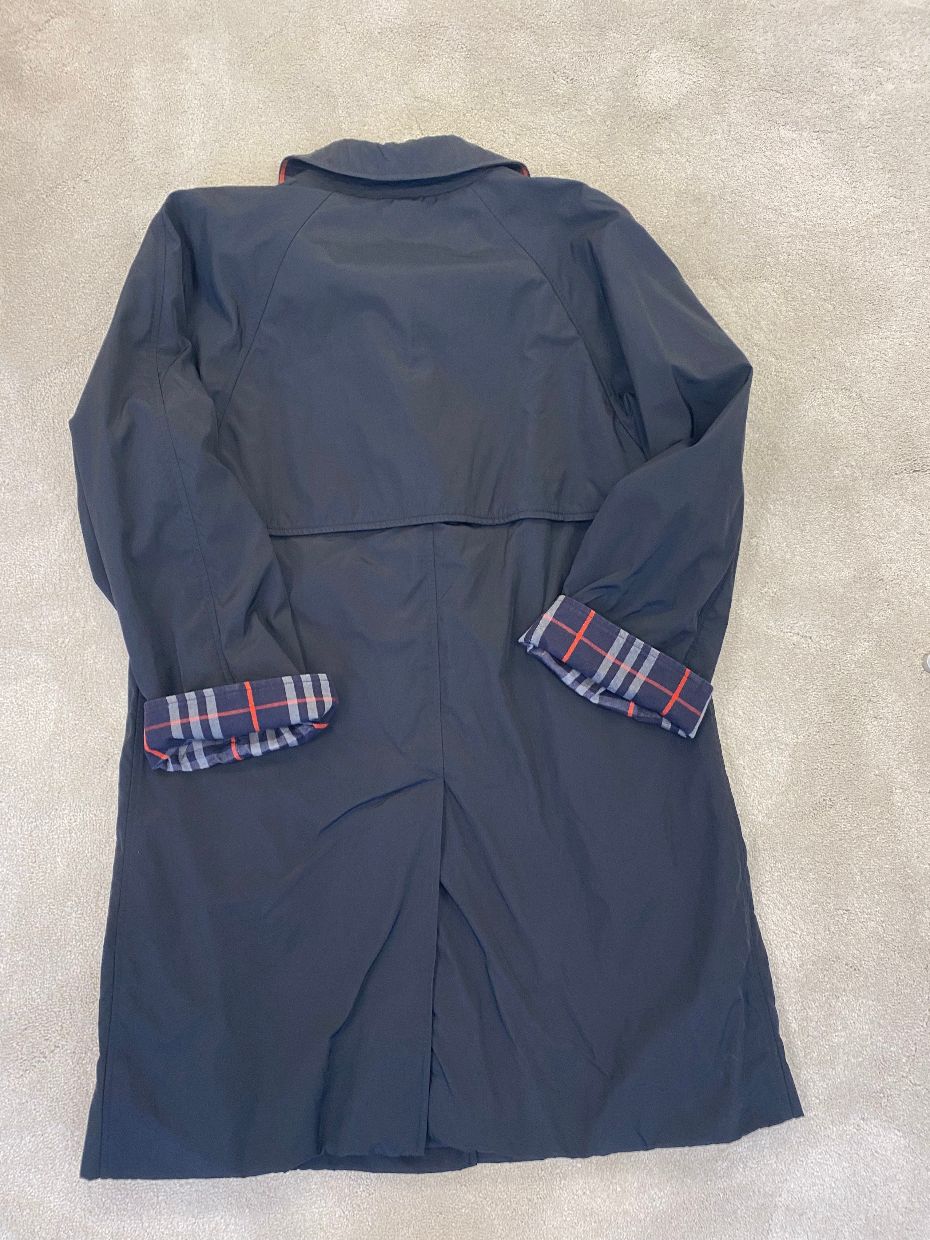 Burberry Burberry Navy Nylon Short Trench Coat - AWC1993