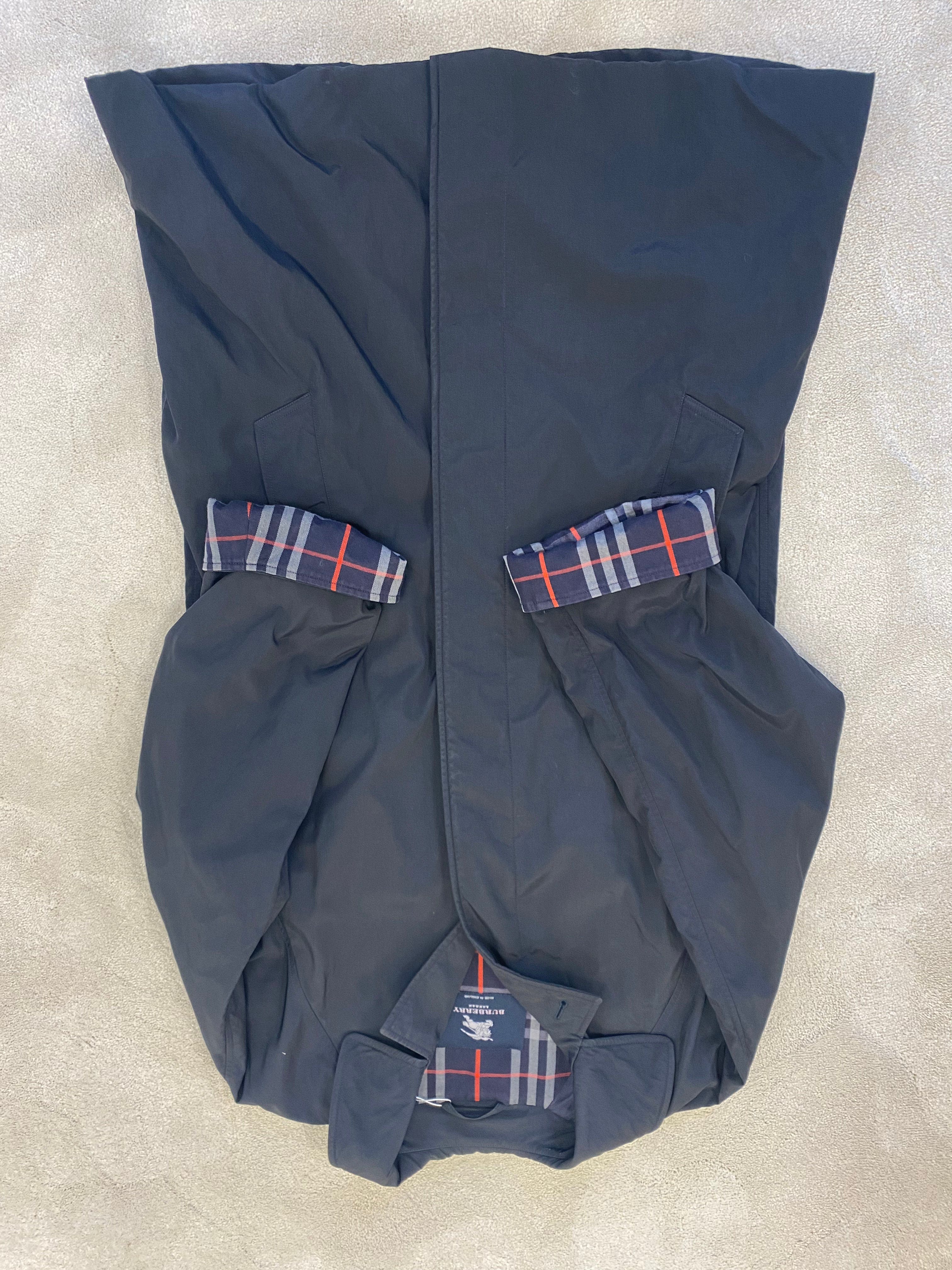 Burberry Burberry Navy Nylon Short Trench Coat - AWC1993