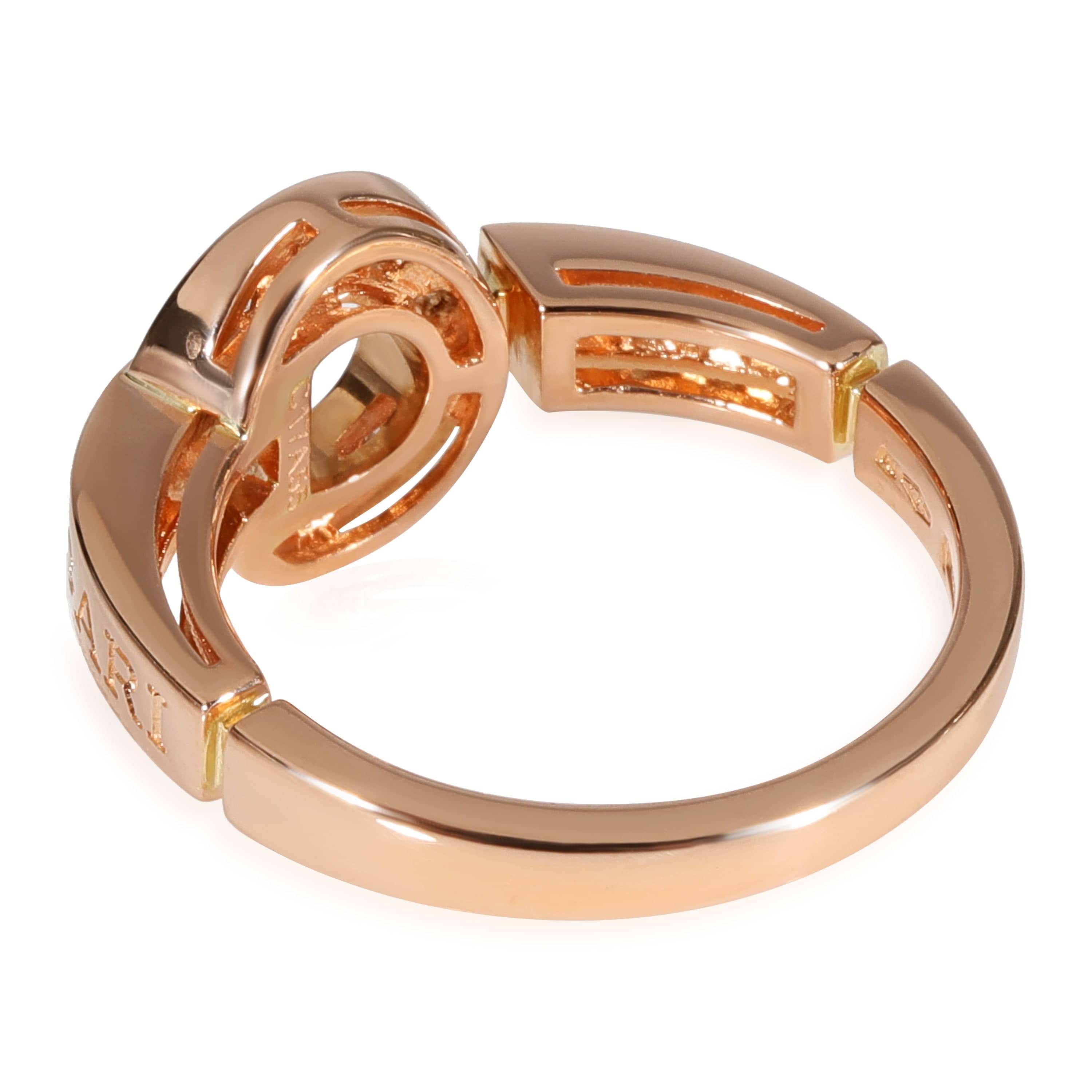 BVLGARI Bvlgari Bvlgari Diamond Ring in 18k Rose Gold 0.28 CTW