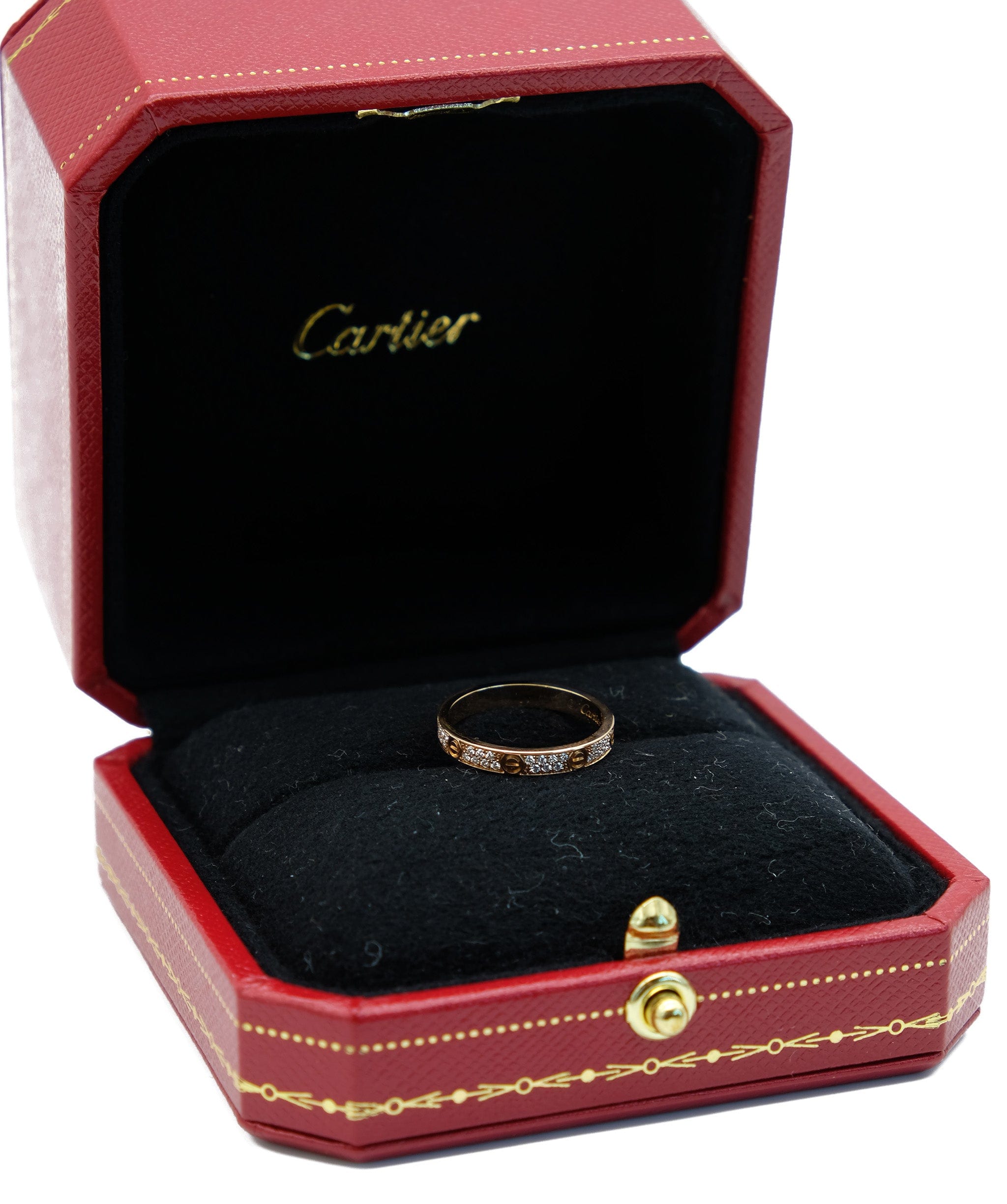 Cartier Cartier Mini Rose Gold Love Ring with Diamonds - ASL5213