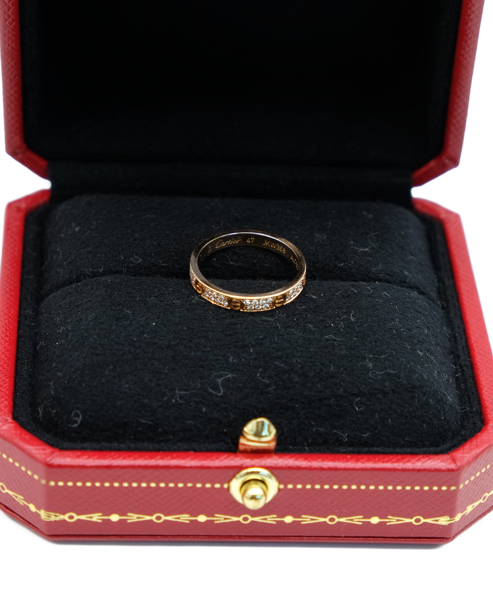 Cartier Cartier Mini Rose Gold Love Ring with Diamonds - ASL5213