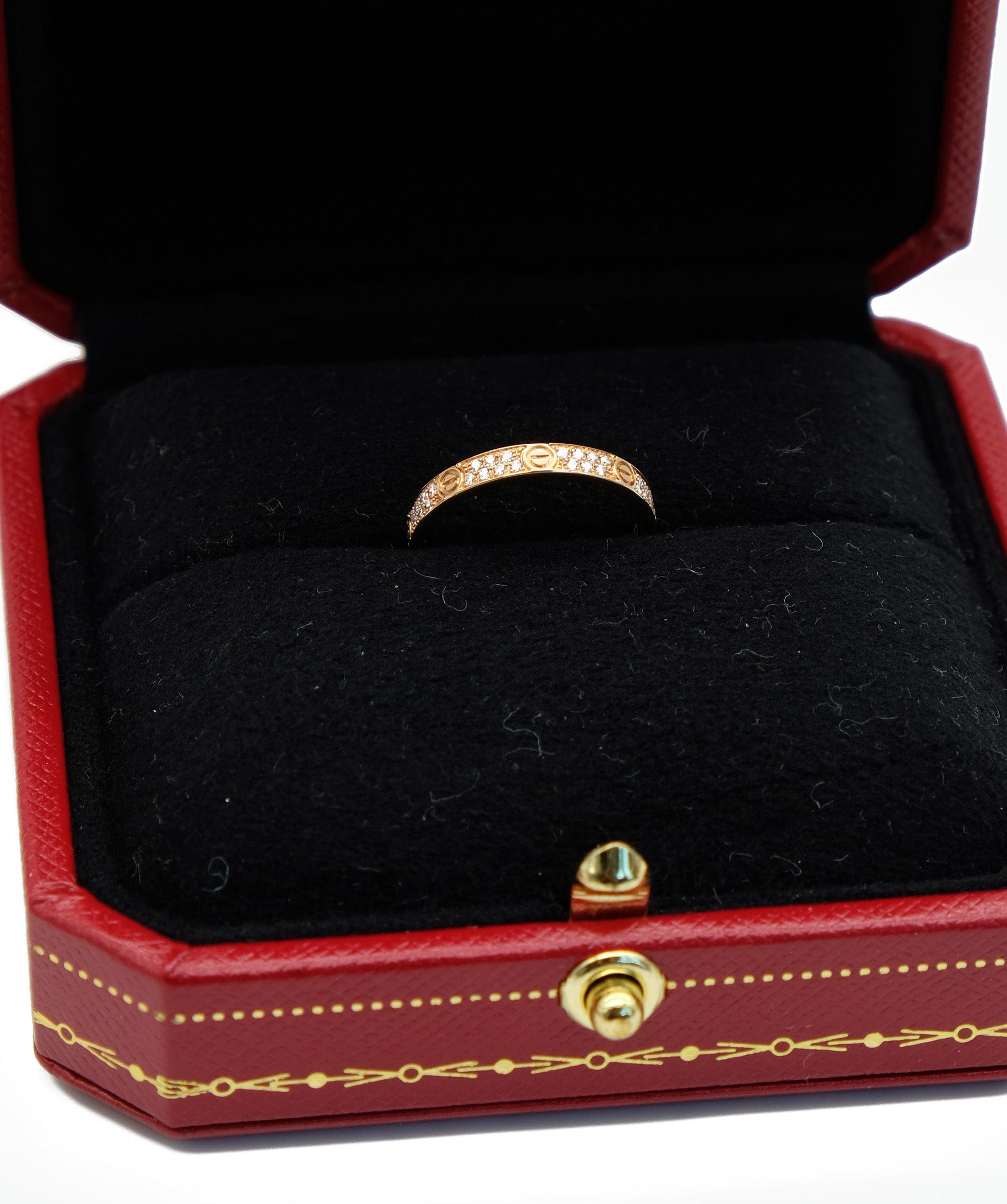 Cartier Cartier Mini Rose Gold Love Ring with Diamonds - ASL5213