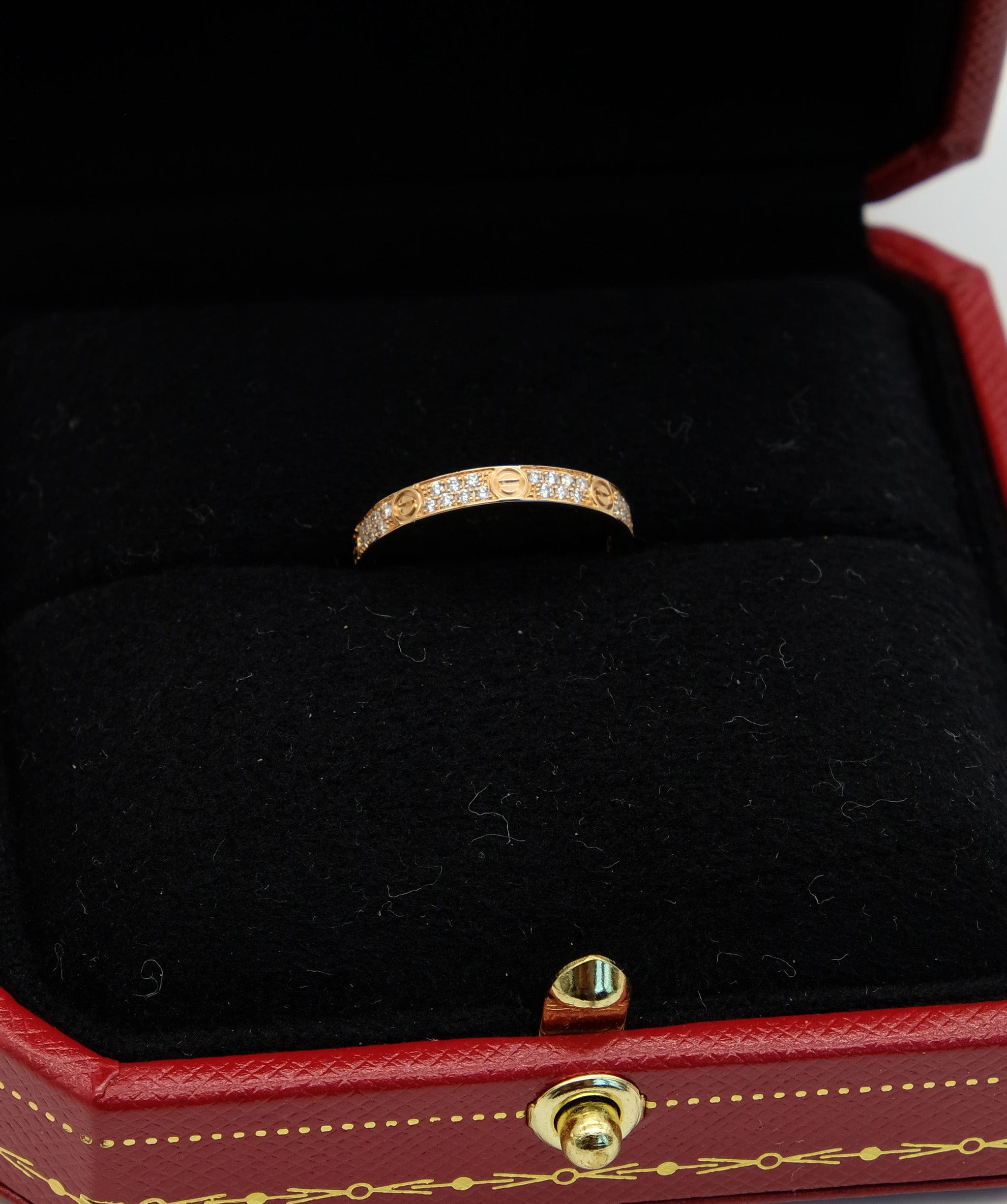 Cartier Cartier Mini Rose Gold Love Ring with Diamonds - ASL5213