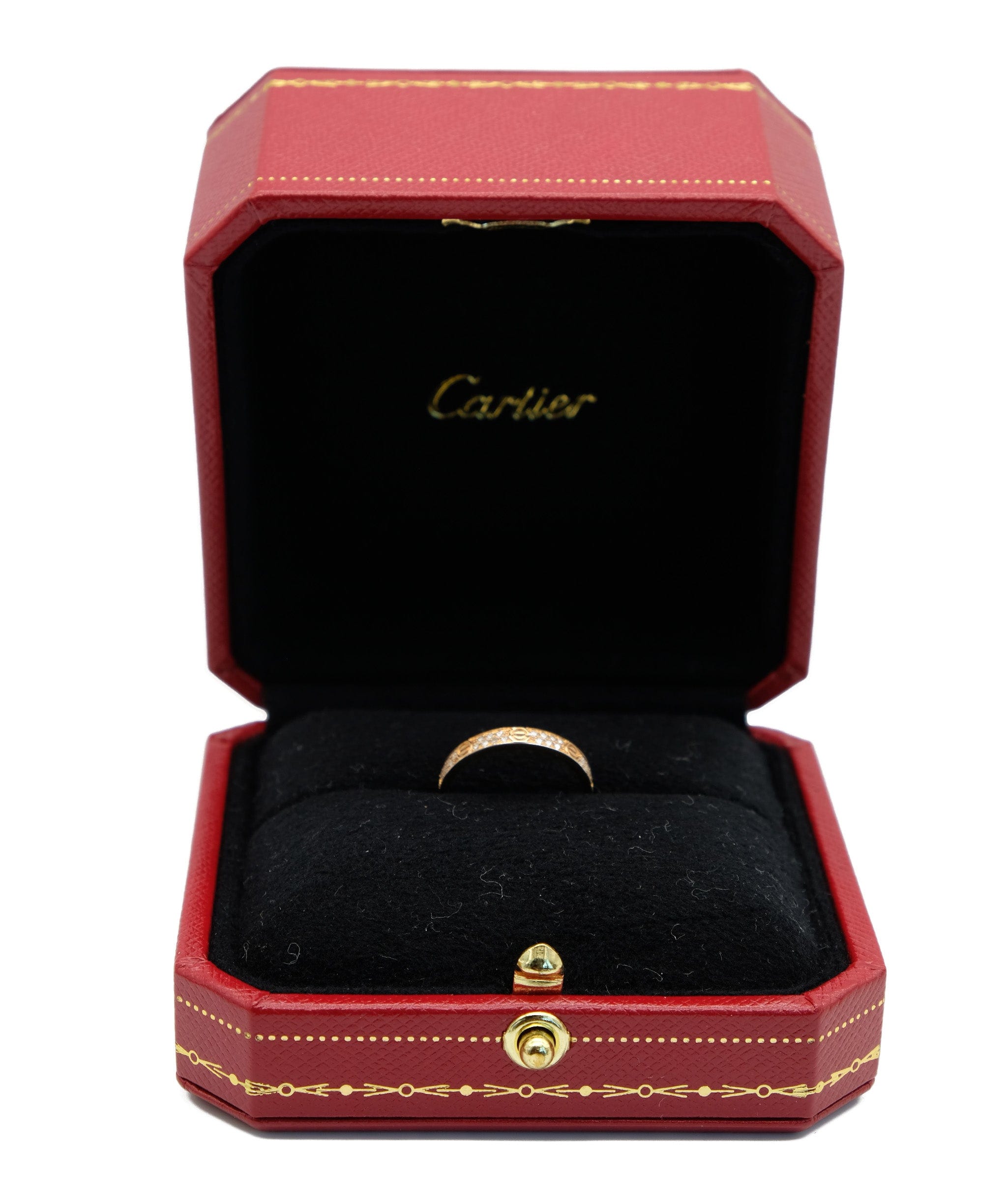 Cartier Cartier Mini Rose Gold Love Ring with Diamonds - ASL5213