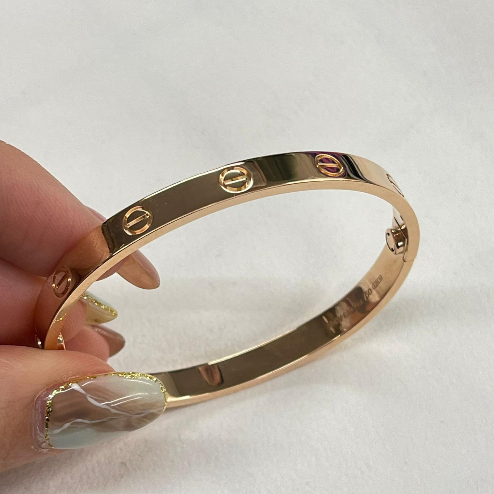 Cartier Cartier rose Gold love 16 bracelet - AWL3393