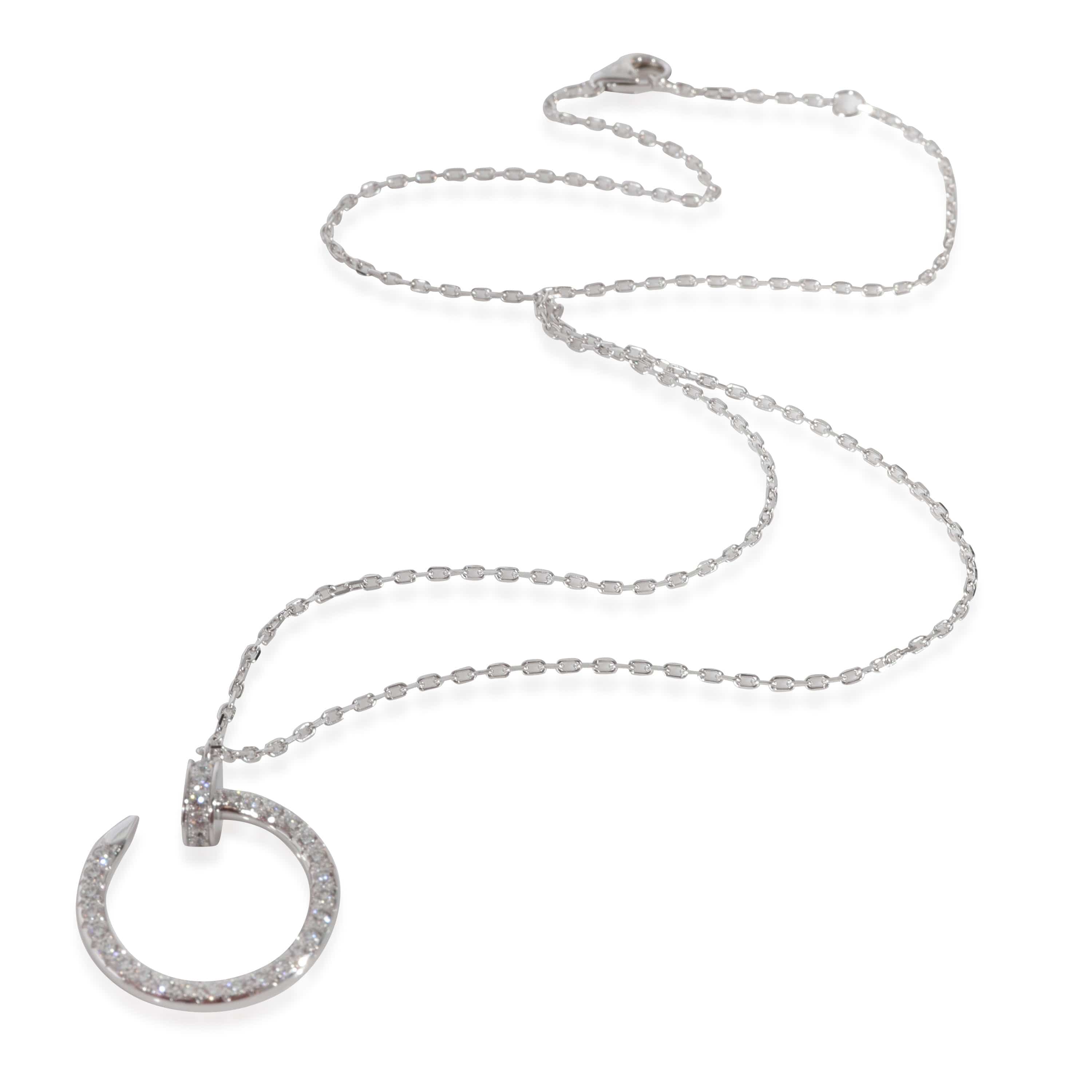 Cartier Cartier Juste Un Clou Diamond Necklace in 18k 18 KT White Gold 0.38 CTW