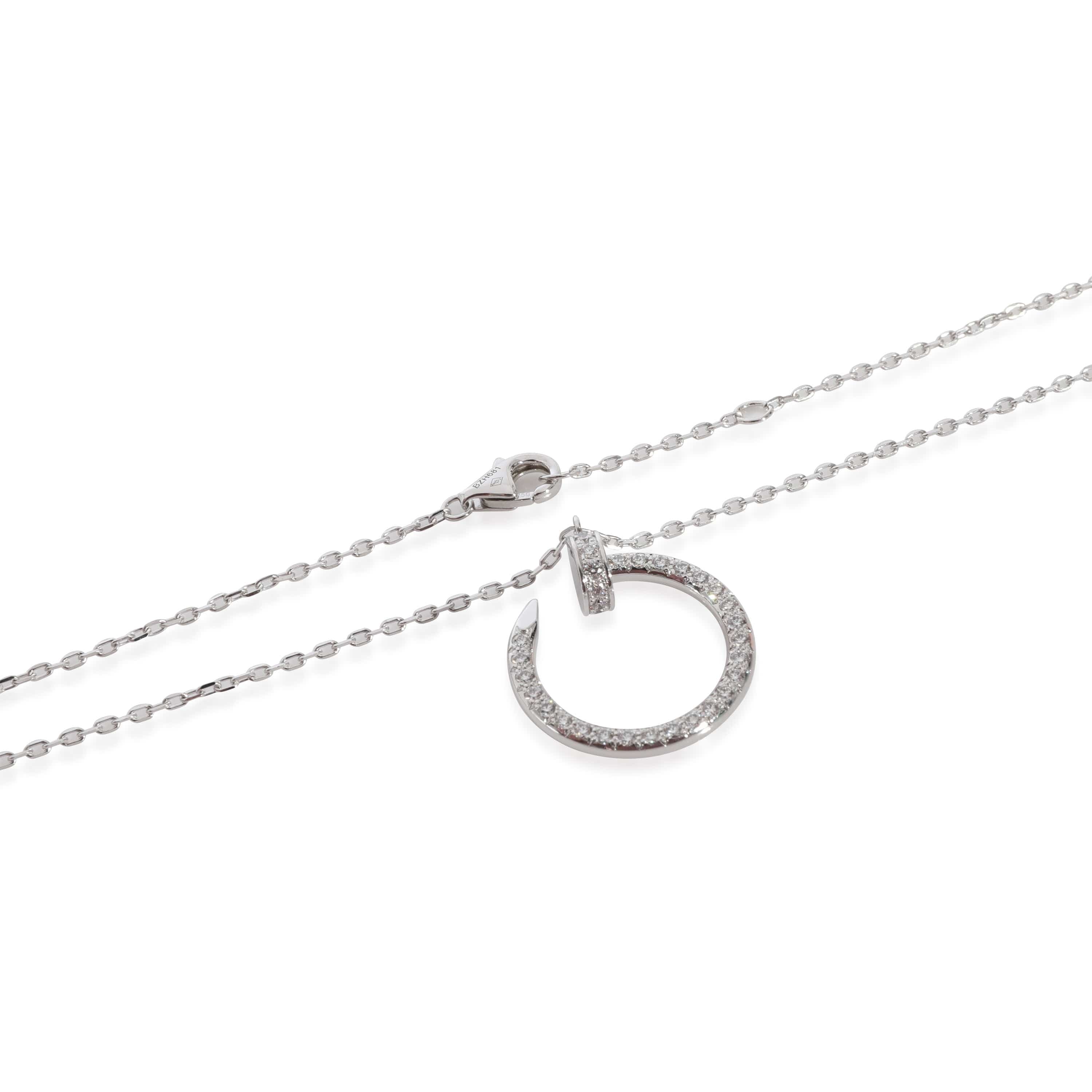 Cartier Cartier Juste Un Clou Diamond Necklace in 18k 18 KT White Gold 0.38 CTW