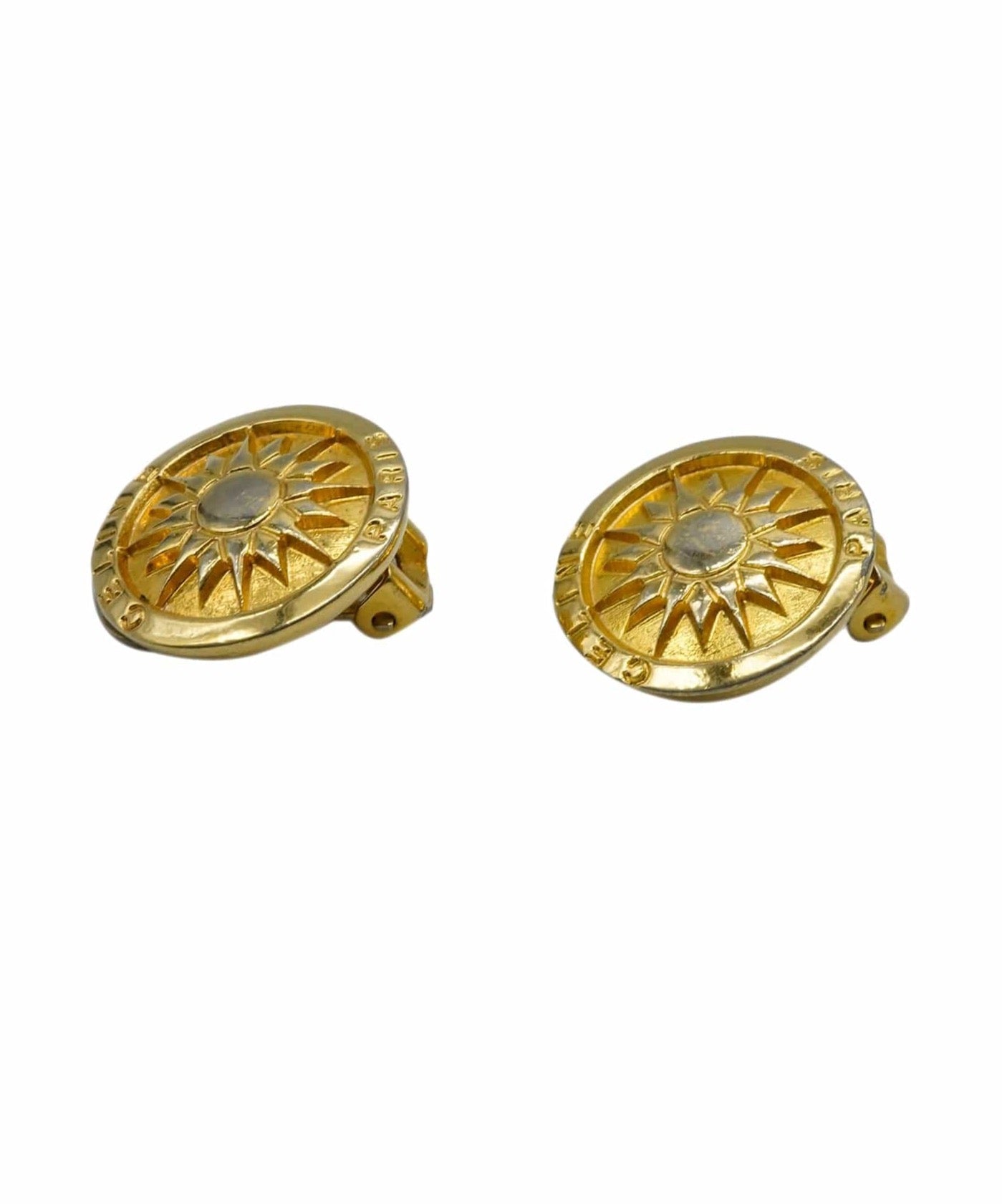 Celine Celine round sunbust earrings AWL4484