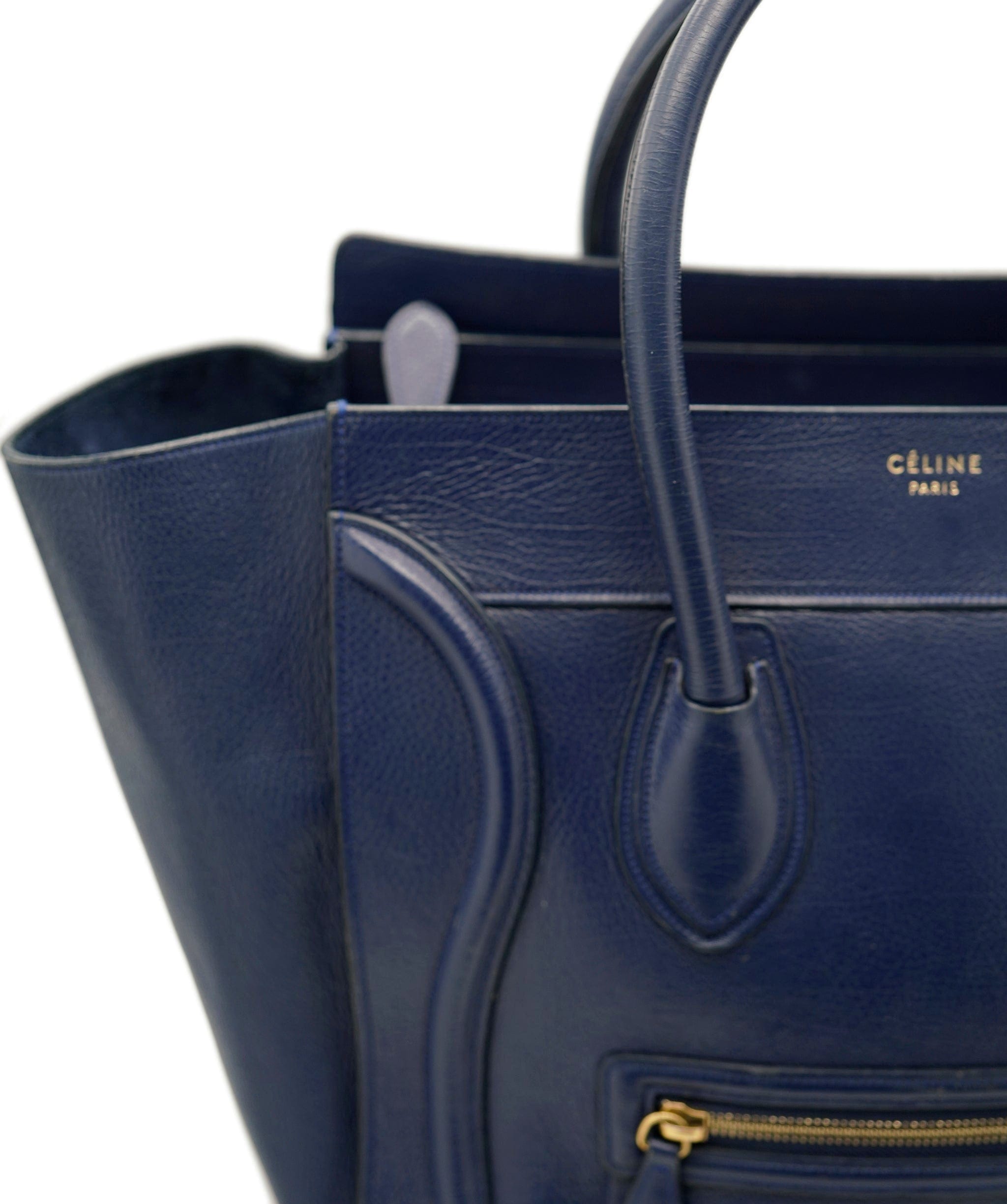 Celine Celine Blue Leather Luggage Bag - AGL1452