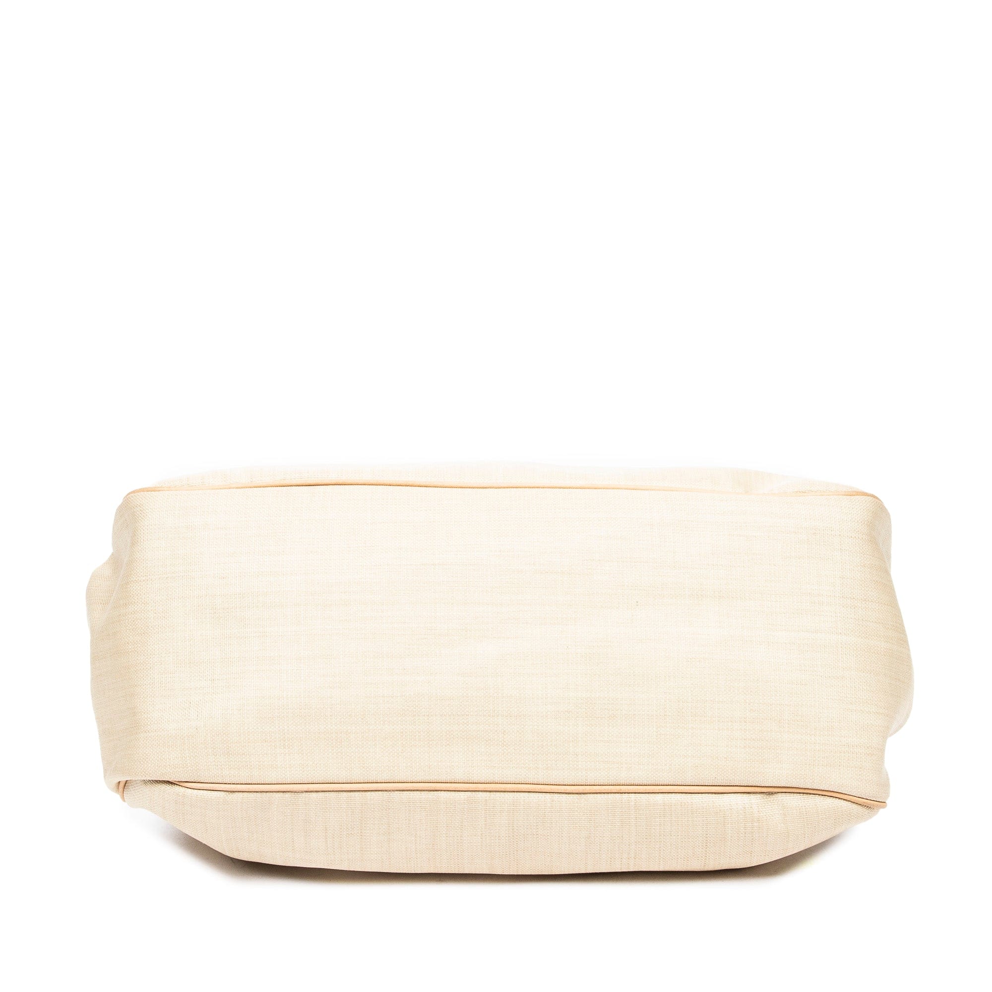 Celine Celine Clasp Clutch Bag Beige Canvas XL size AWL4582