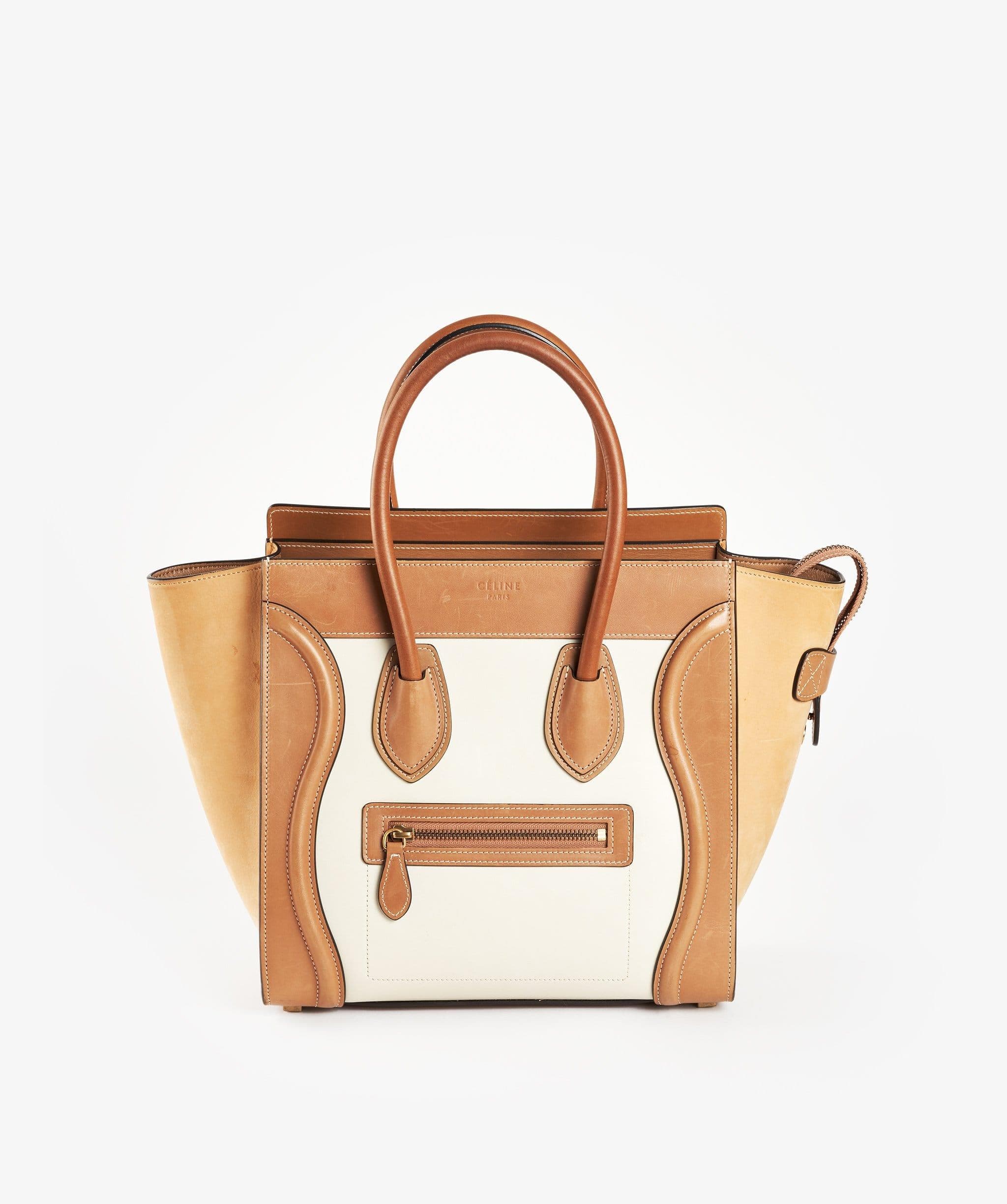 Celine Celine Luggage Micro Natural Calf Leather