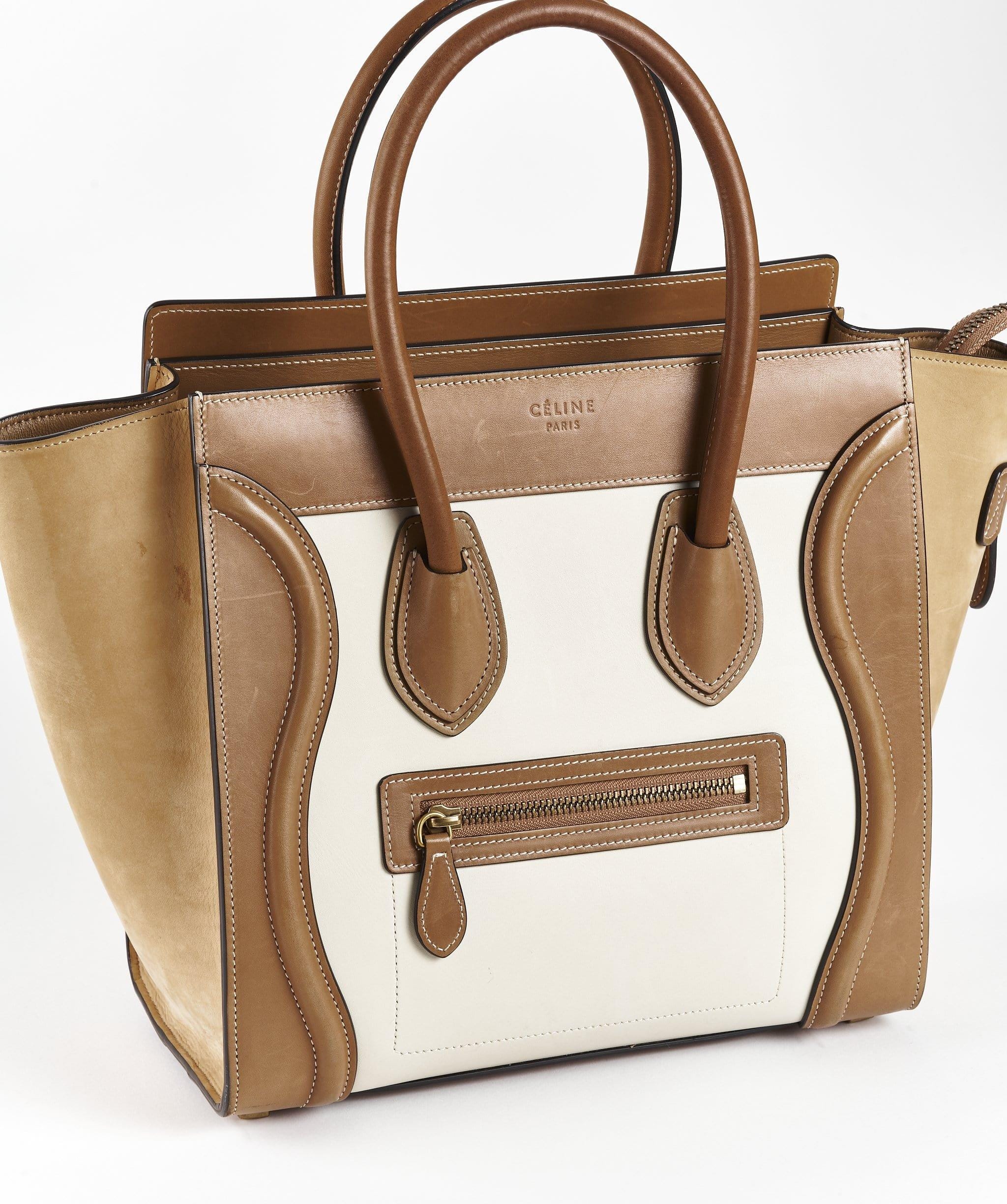 Celine Celine Luggage Micro Natural Calf Leather